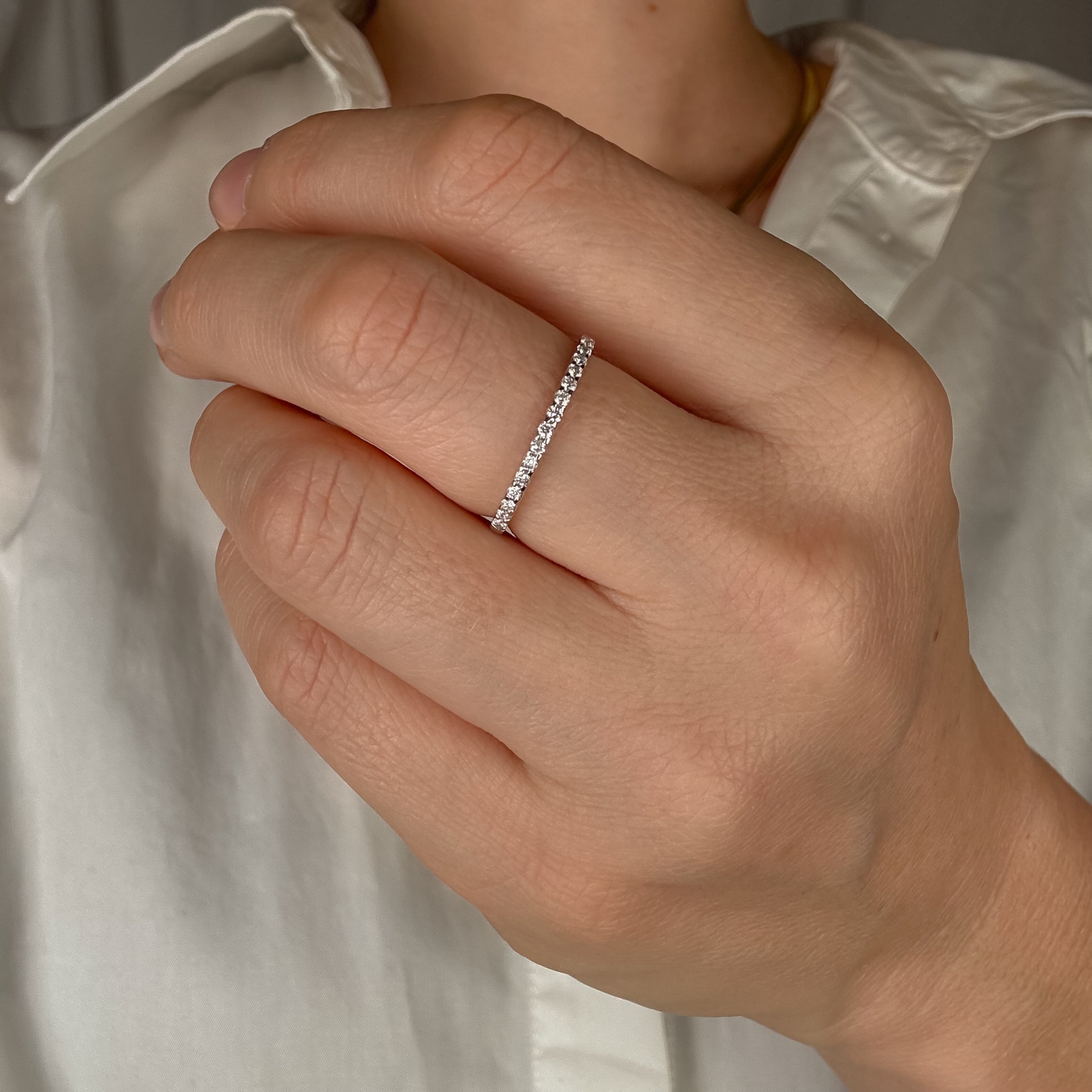 15 Diamond Half Eternity Band