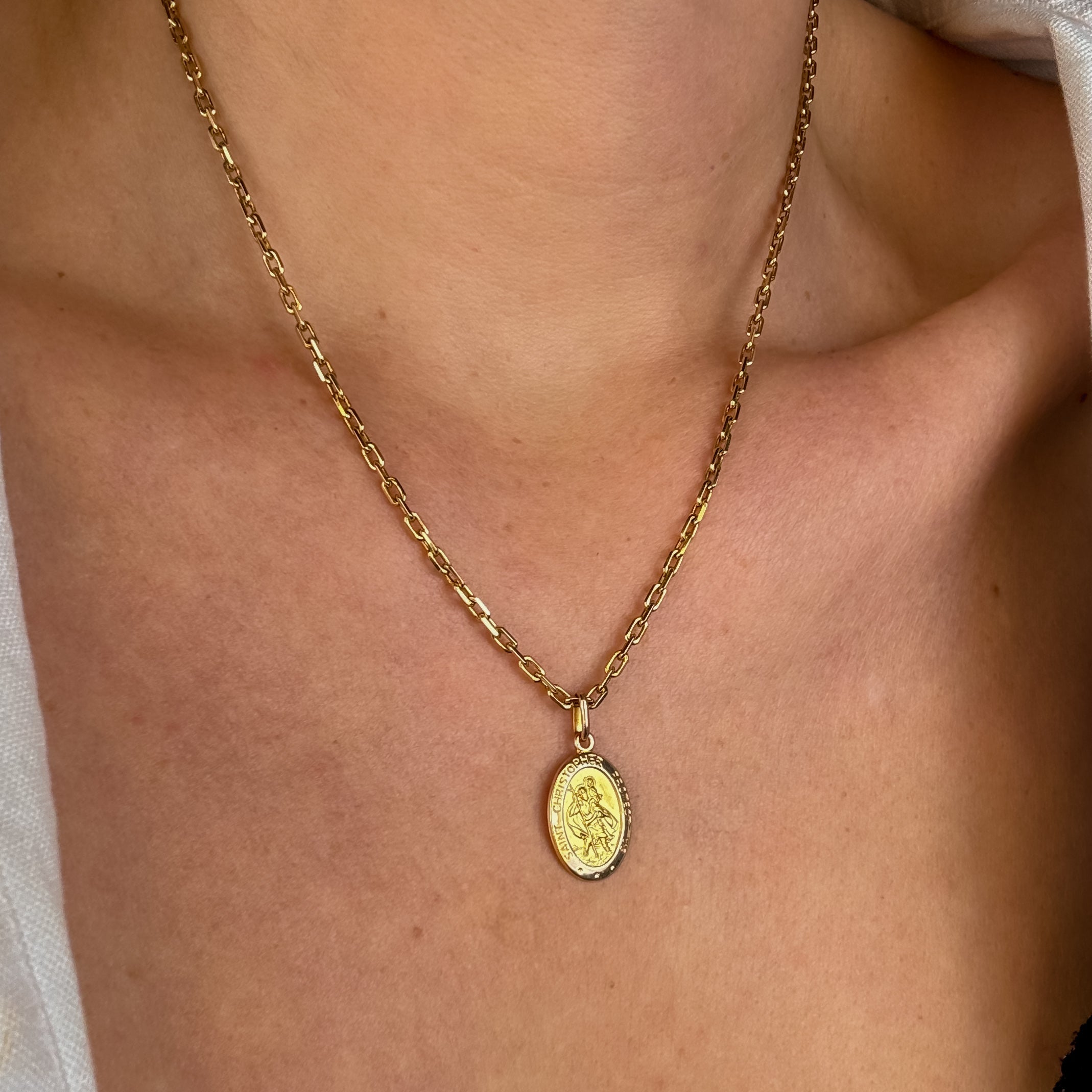 Oval Saint Christopher Pendant