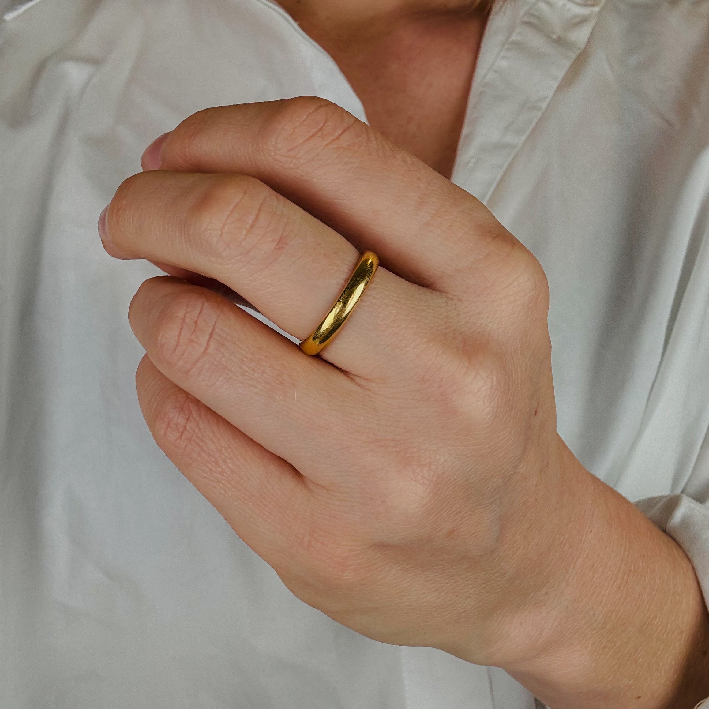 3.3 mm High Karat Gold Band