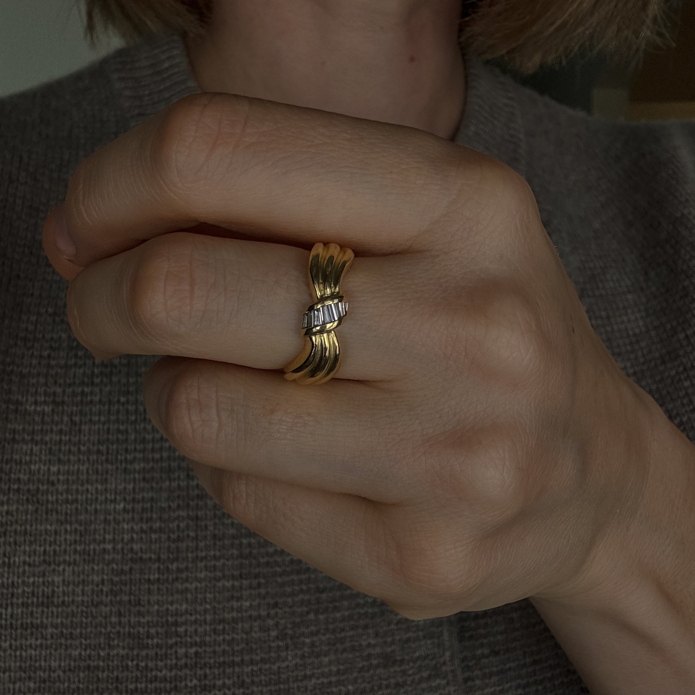Baguette Diamond Deco Band