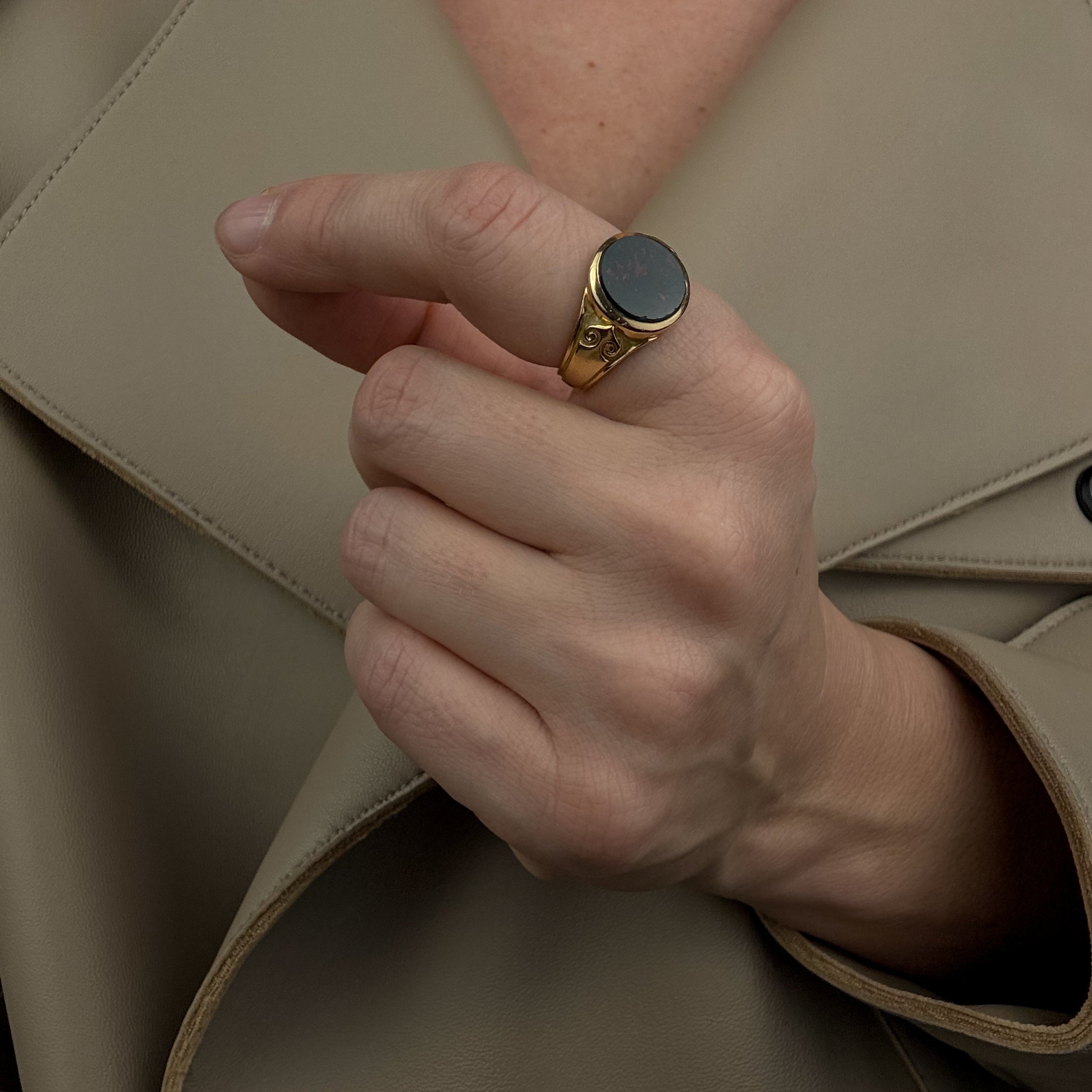 Bloodstone Signet Ring