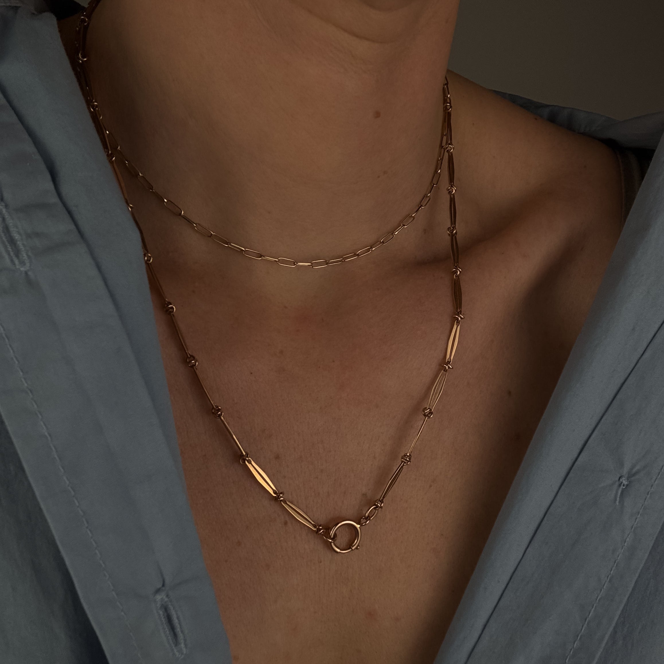 21" Navette Link Necklace