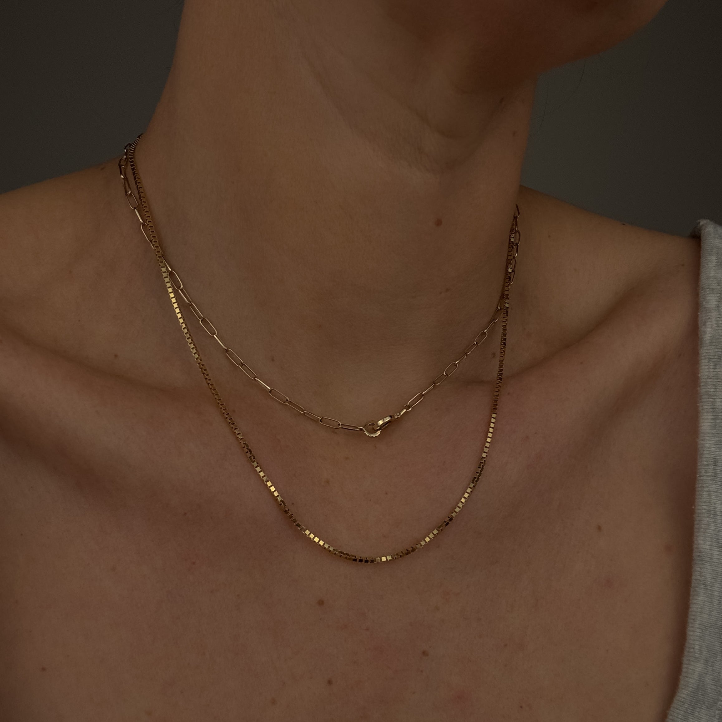 18" Box Chain Necklace