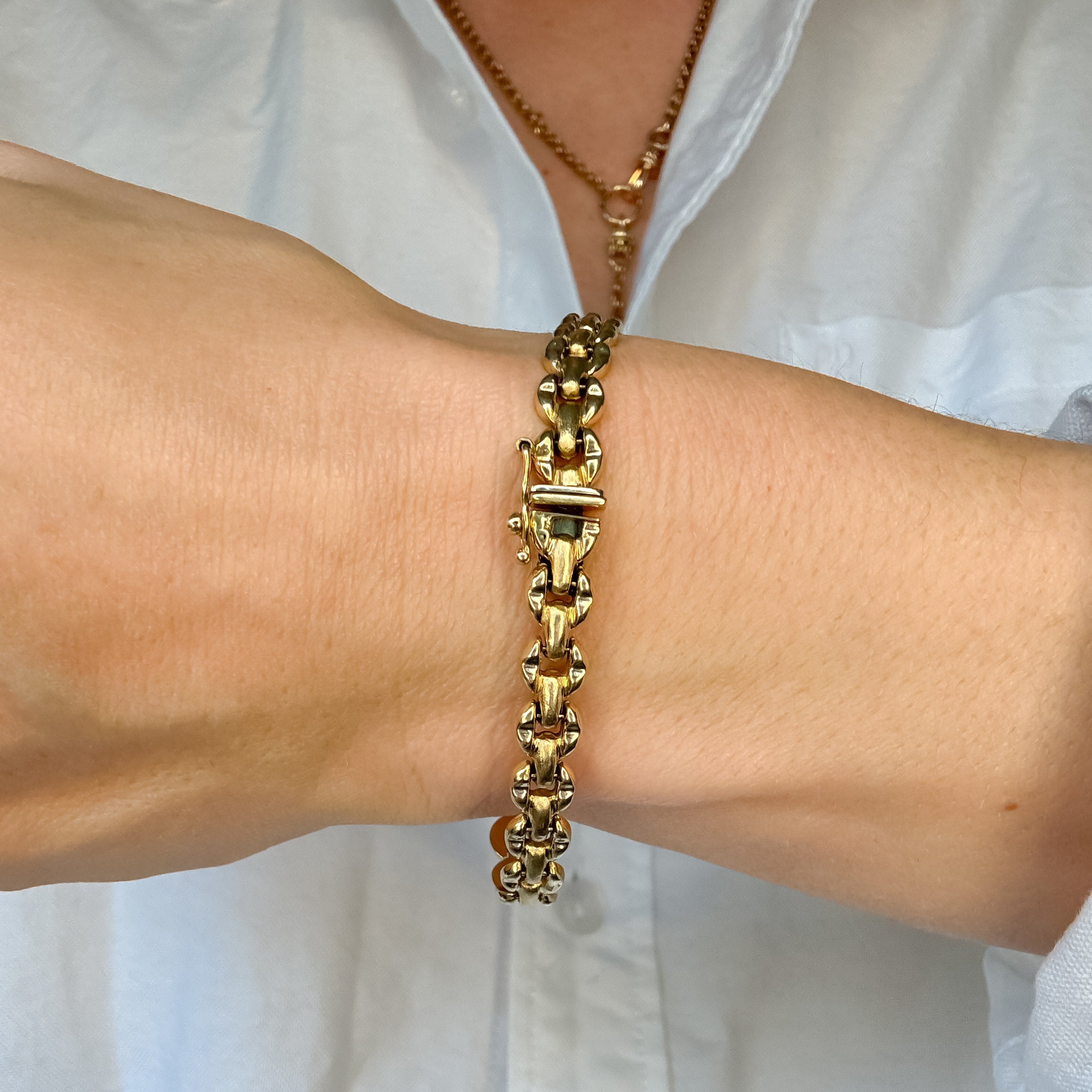 6.5" Stirrup Chain Bracelet