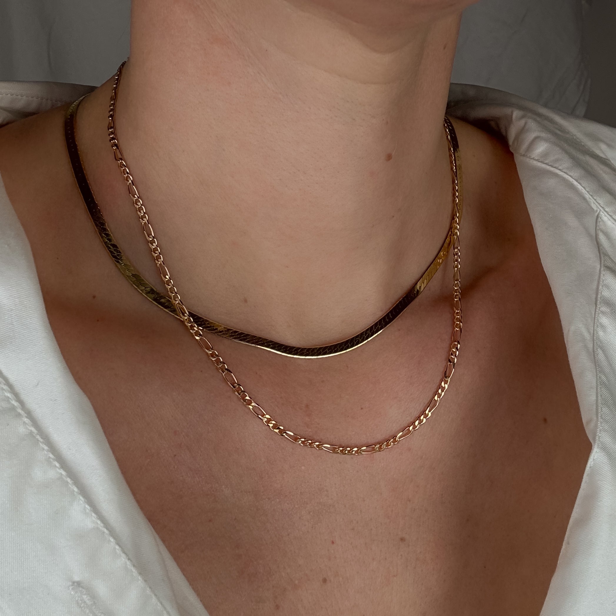 18" Figaro Chain Necklace