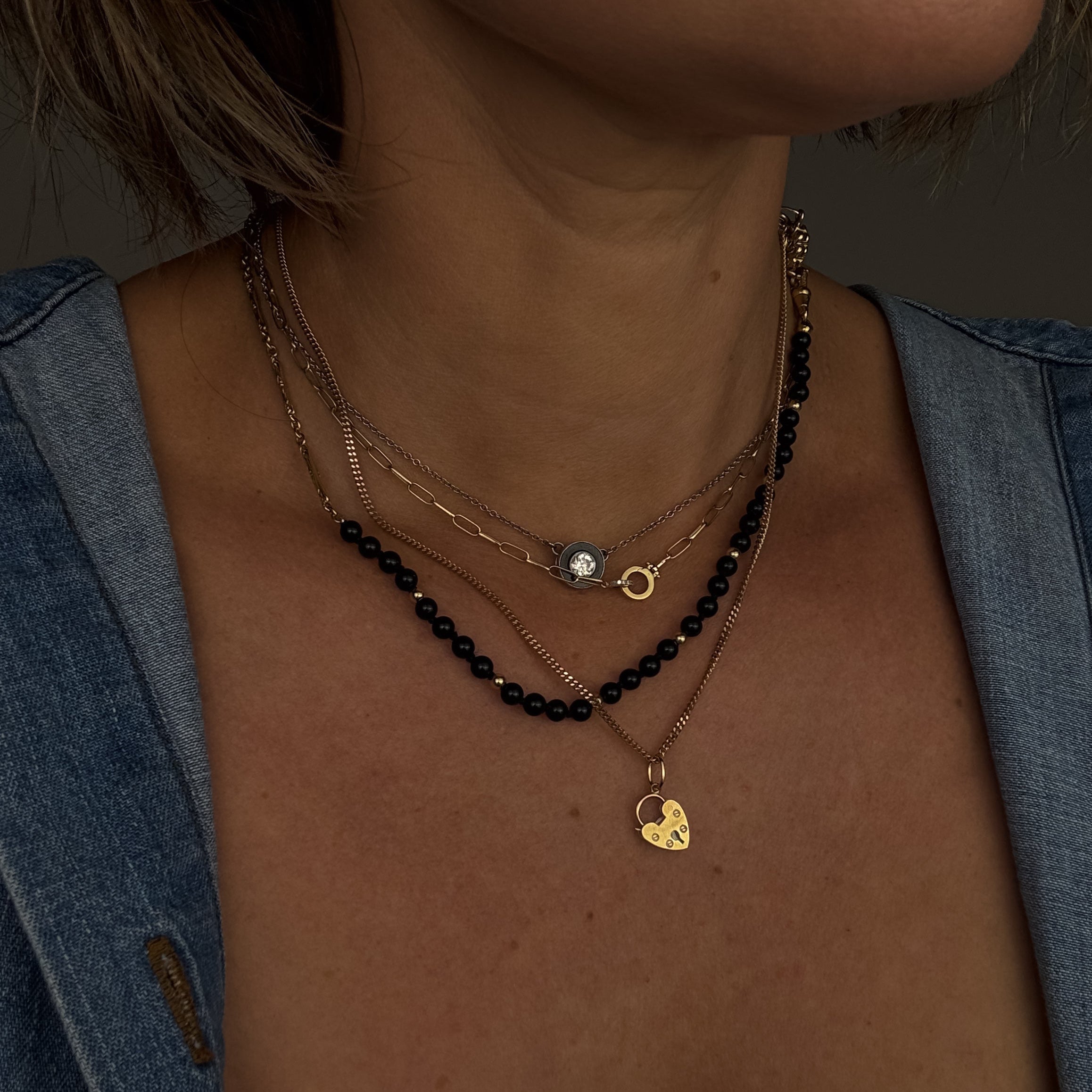 Heart Padlock Charm