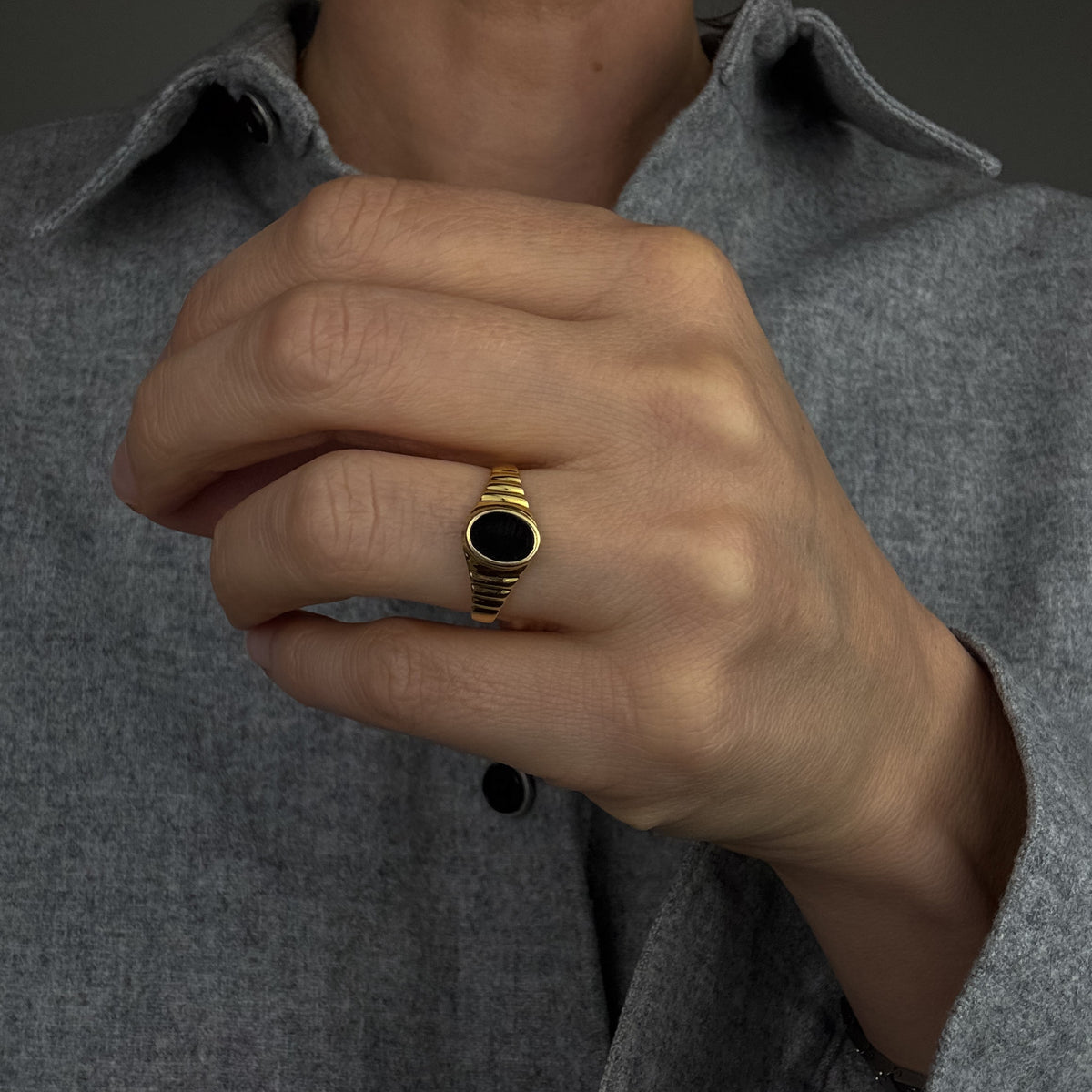 Onyx Signet Ring