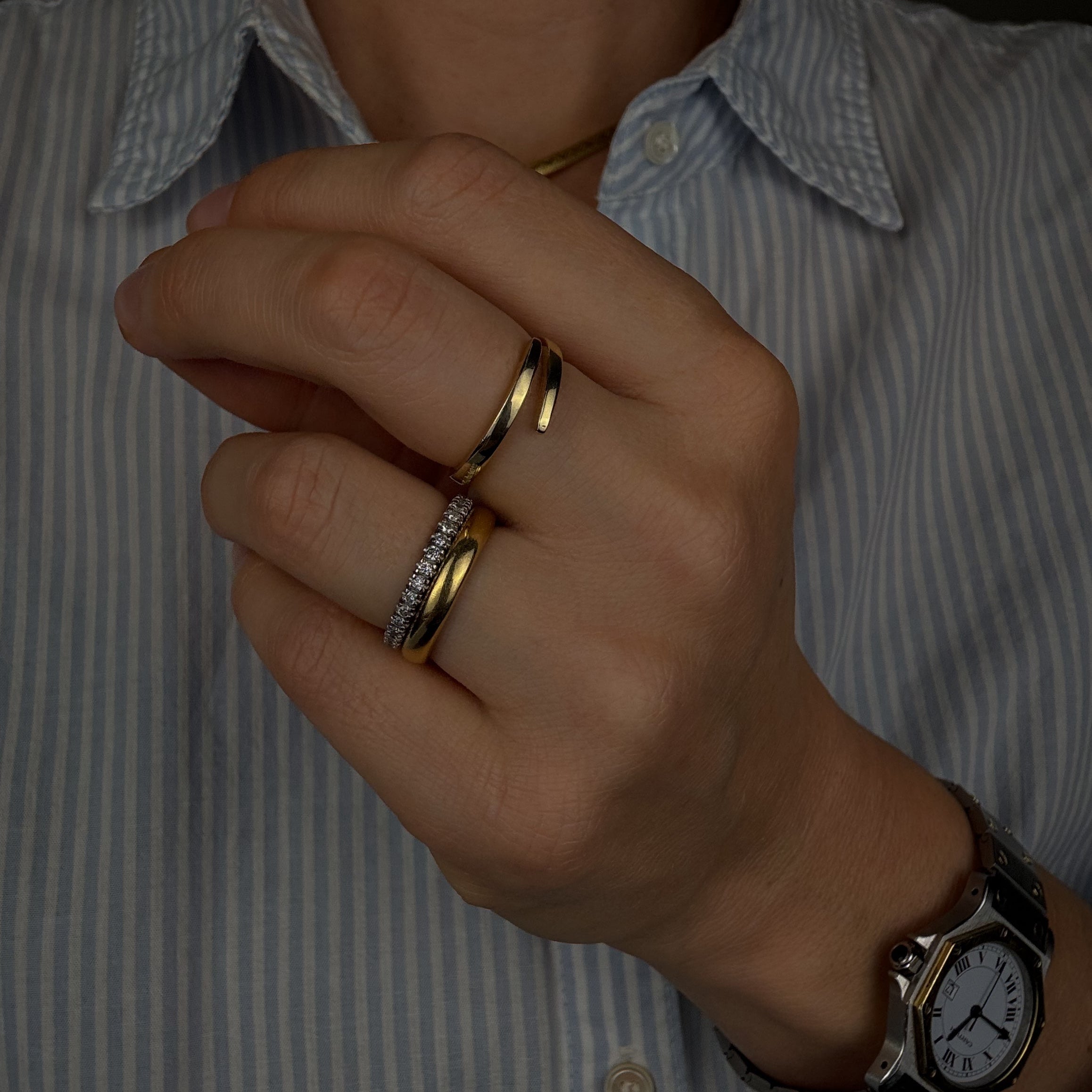 Wrap Around Gold Band