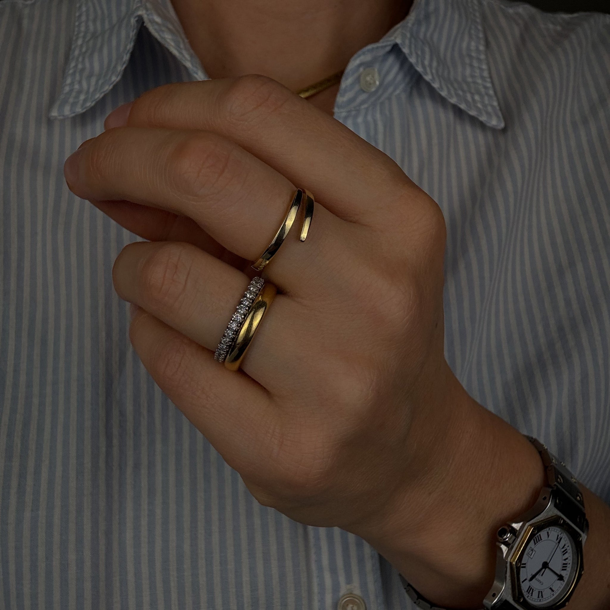 Wrap Around Gold Band