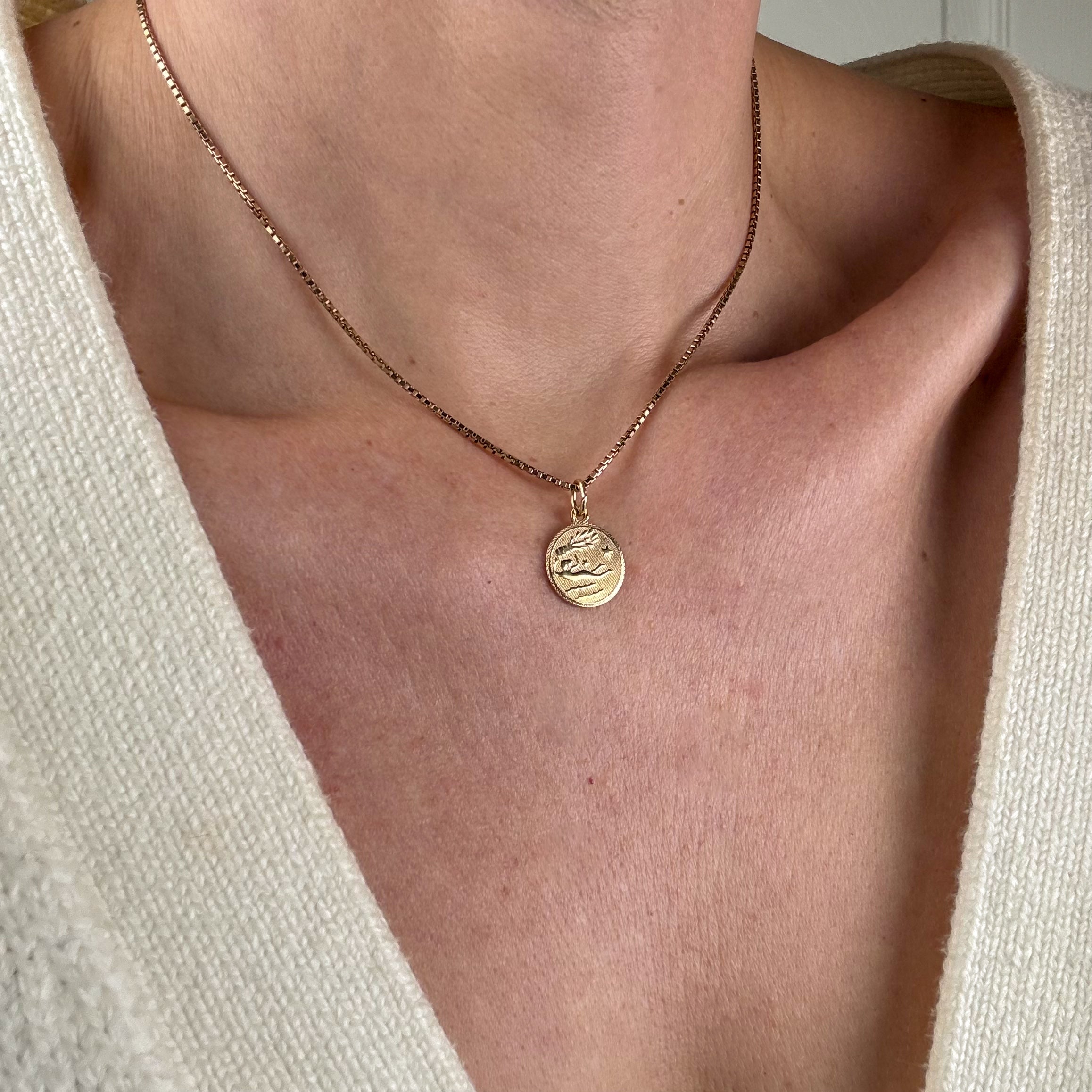 Aquarius Zodiac Charm