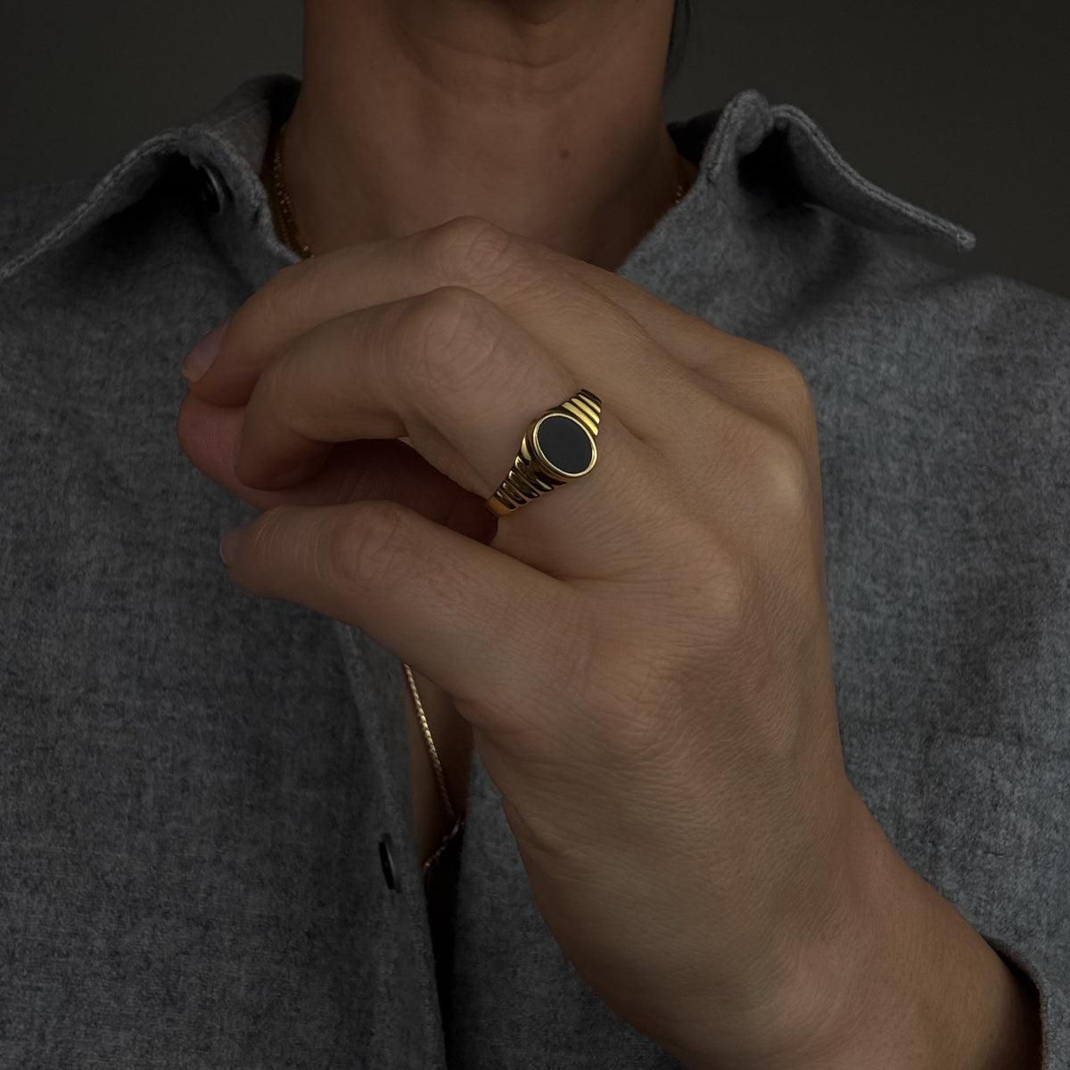 Onyx Signet Ring
