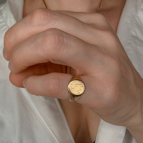 'MW' Signet Ring