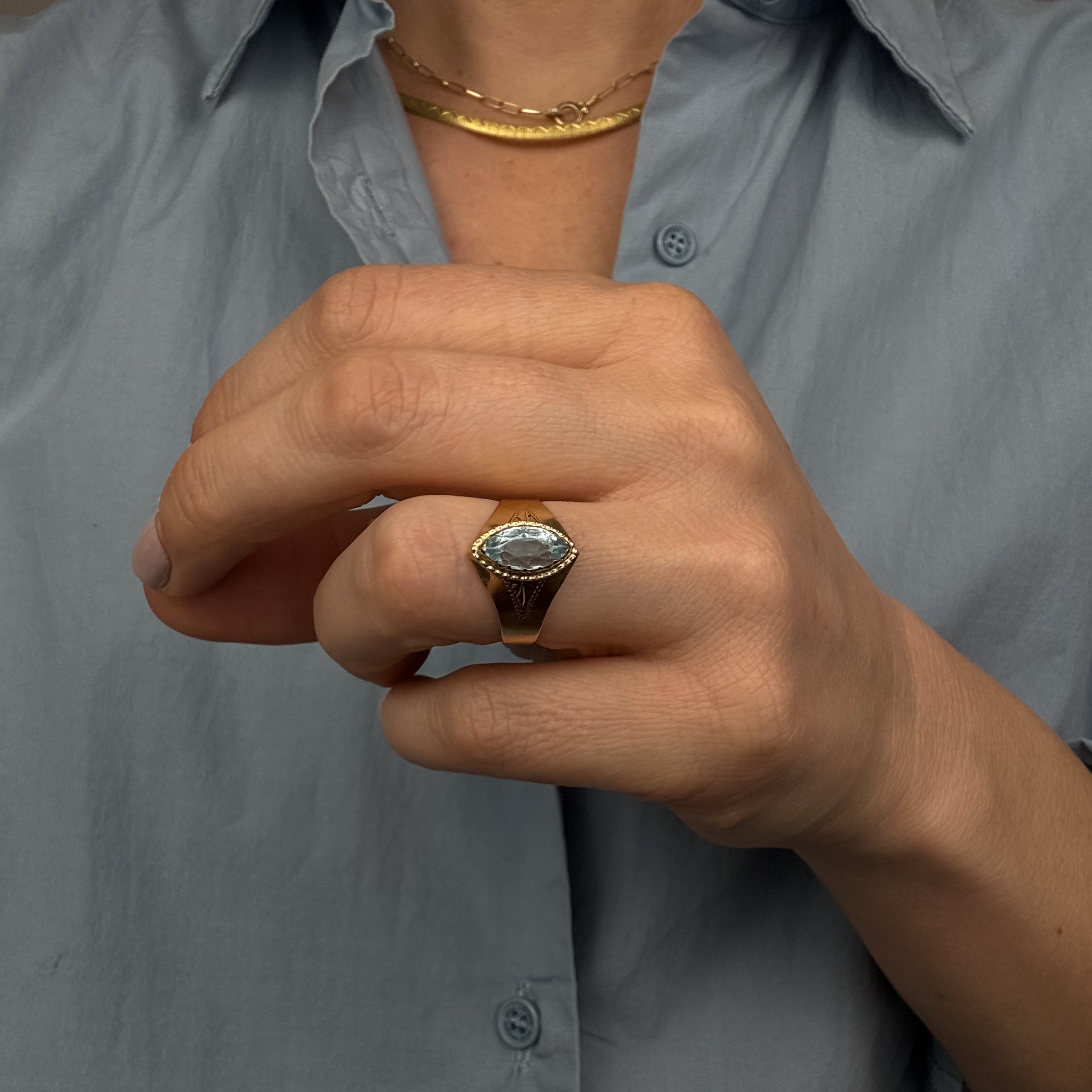 Aquamarine Ring