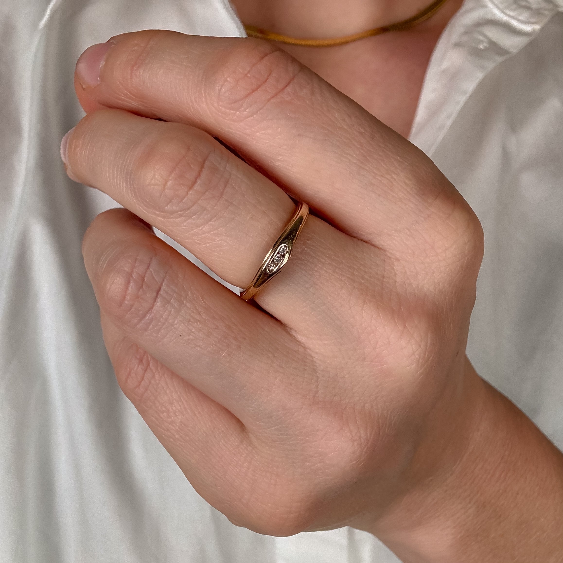 Dainty Diamond Trilogy Ring