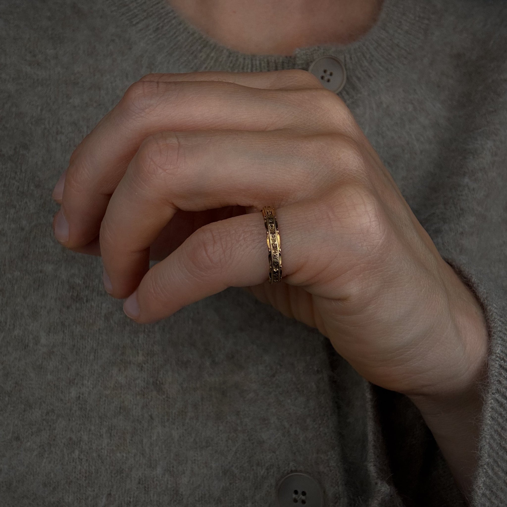 3.1 mm Antique Orange Blossom Band