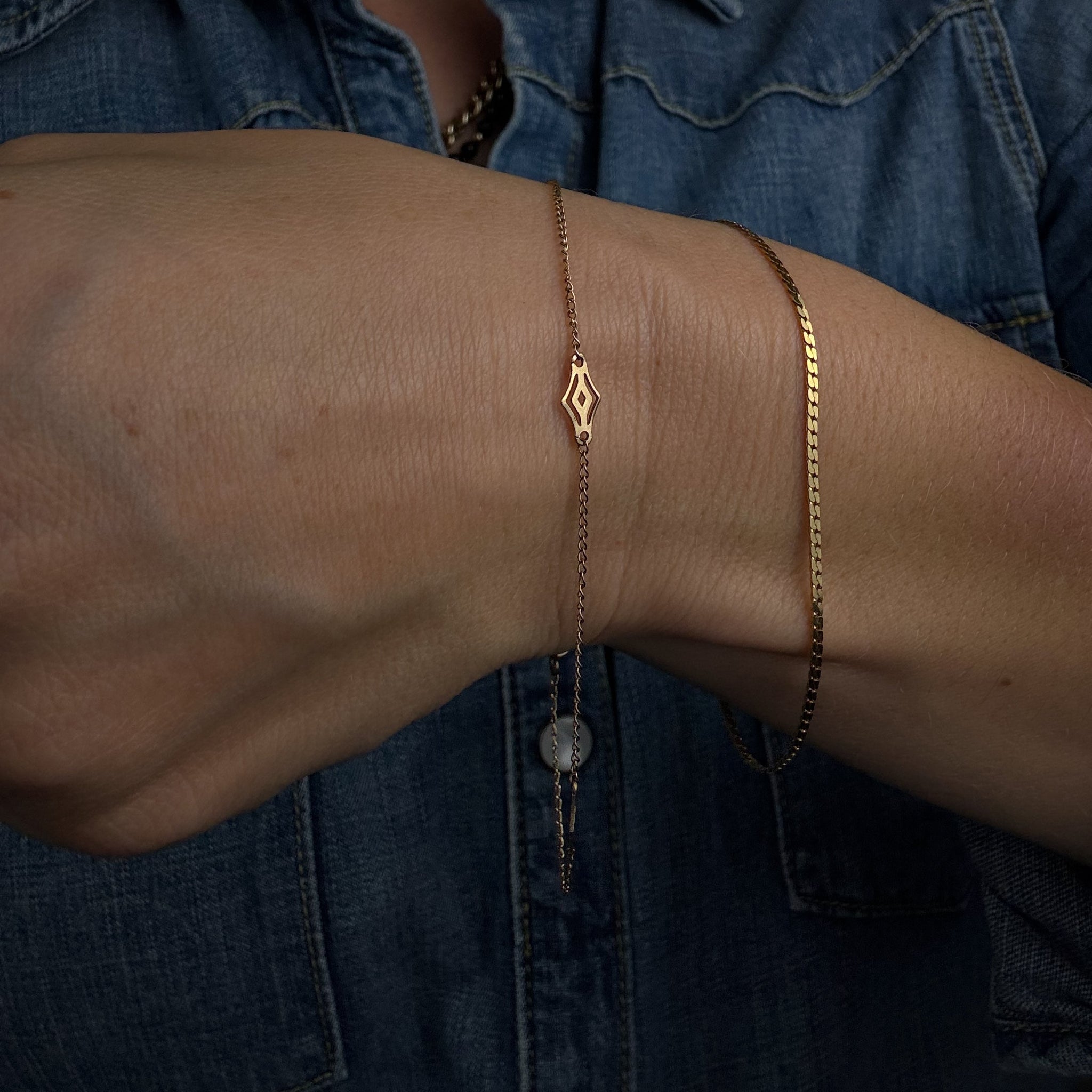8" Marquise Link Bracelet