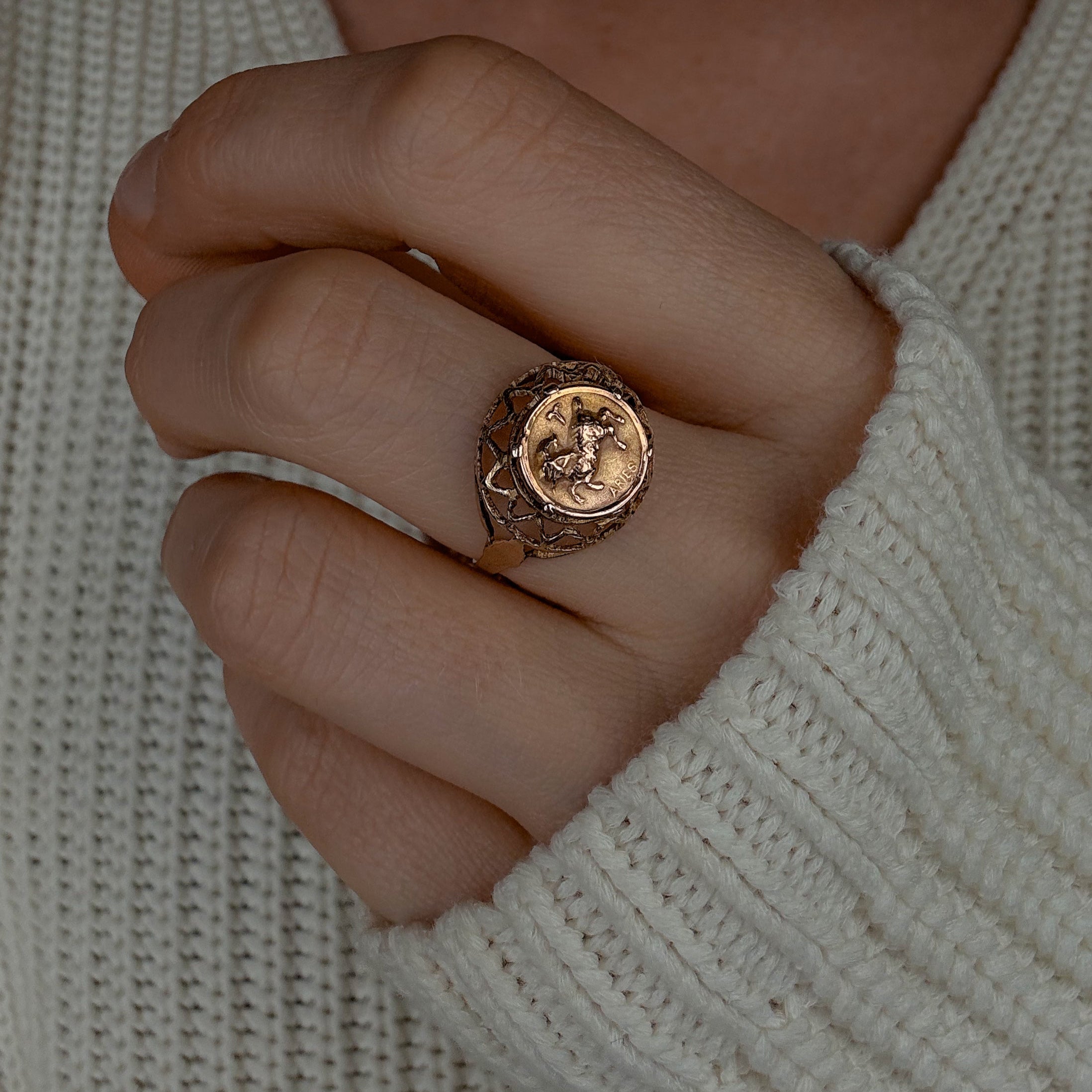 Aries Zodiac Ring