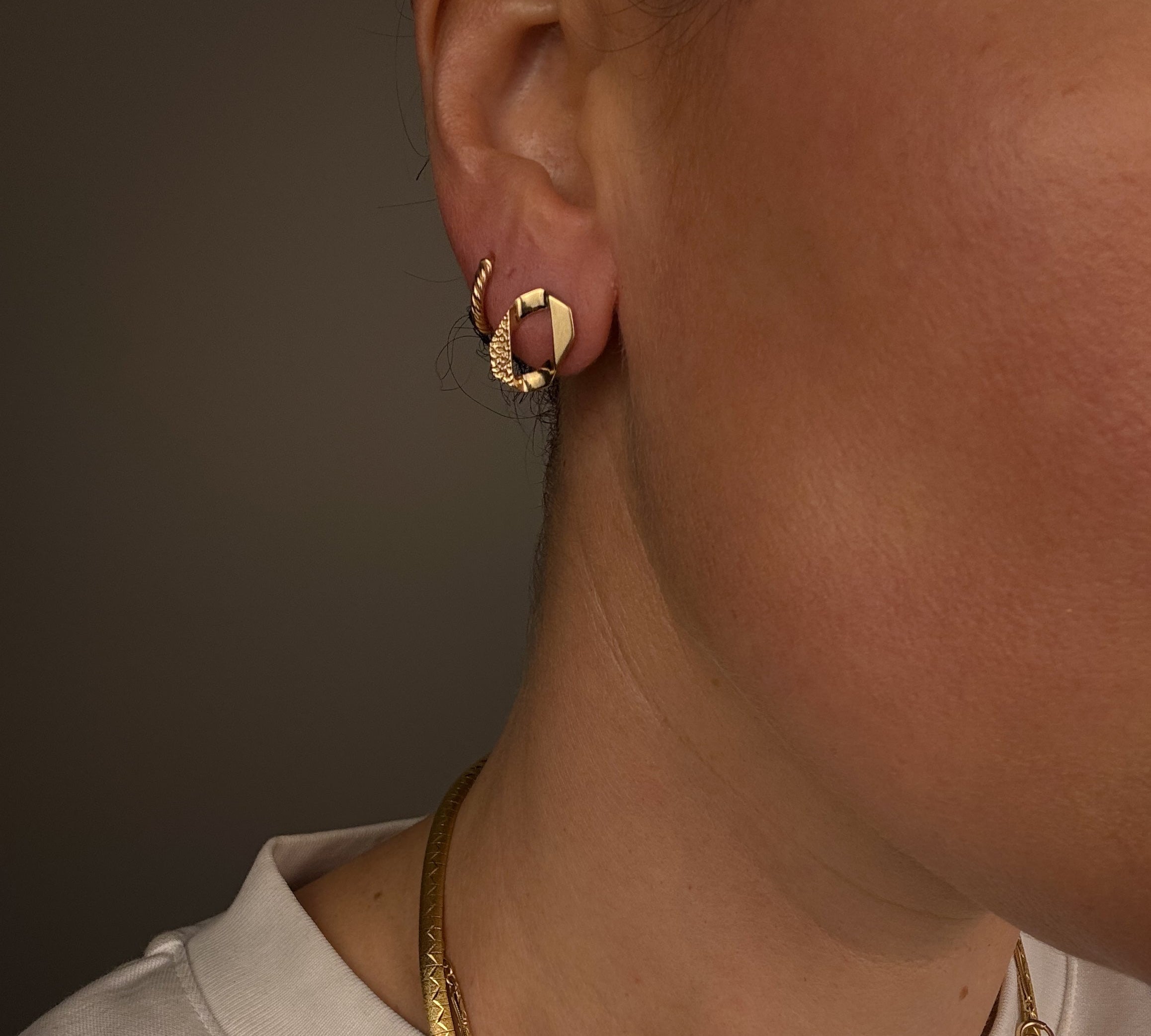 Curb Link Earrings