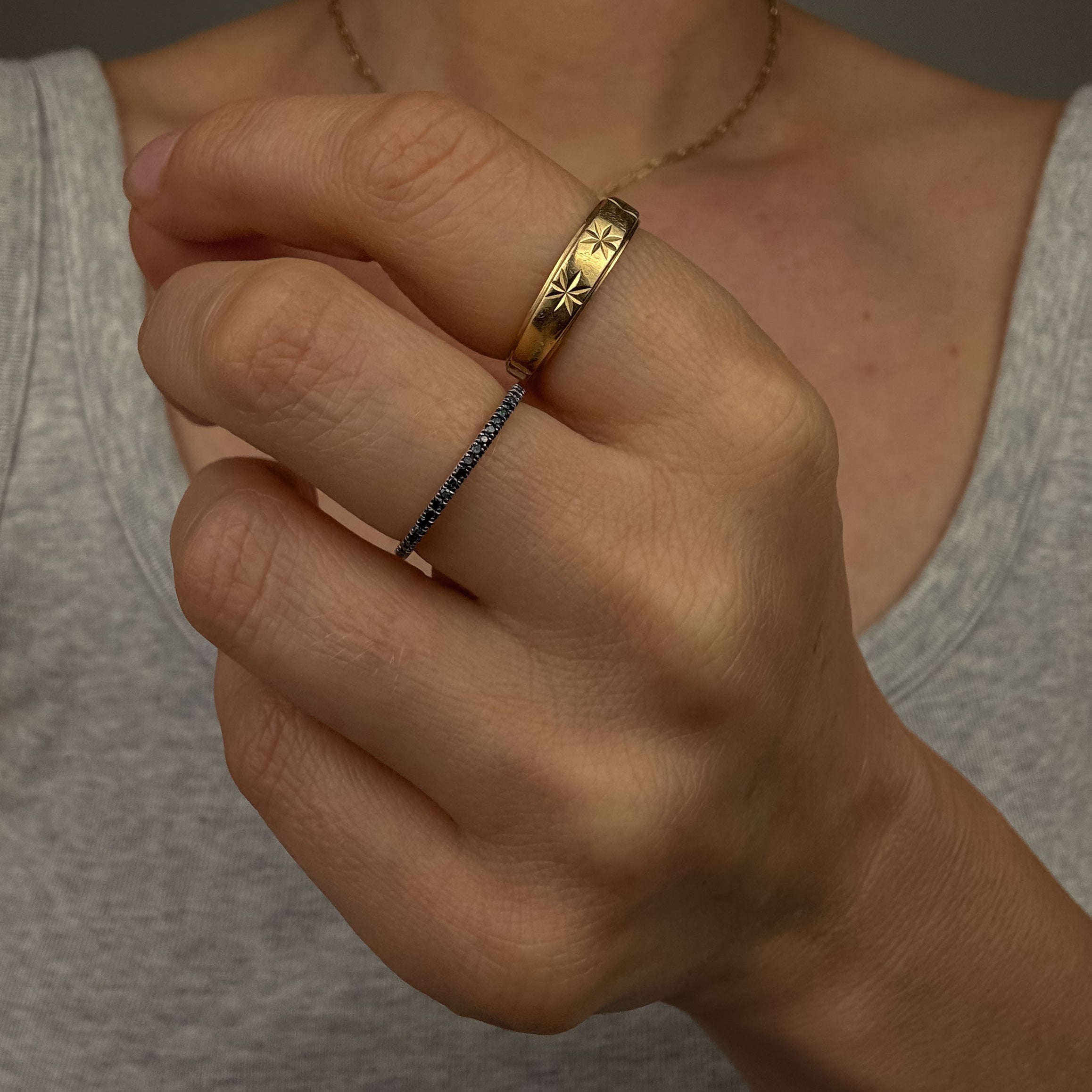 4.7mm Starburst Band