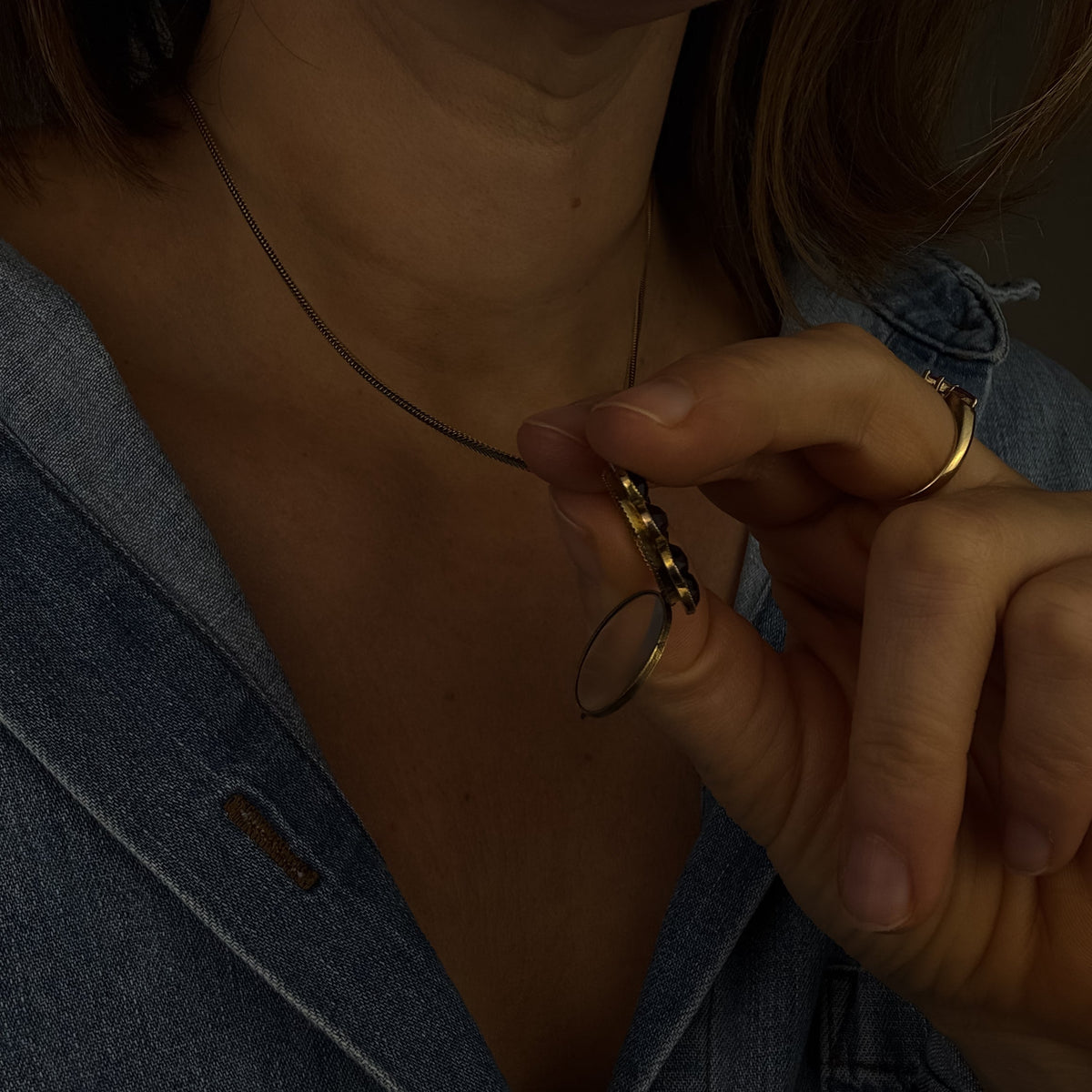 Garnet Keepsake Locket