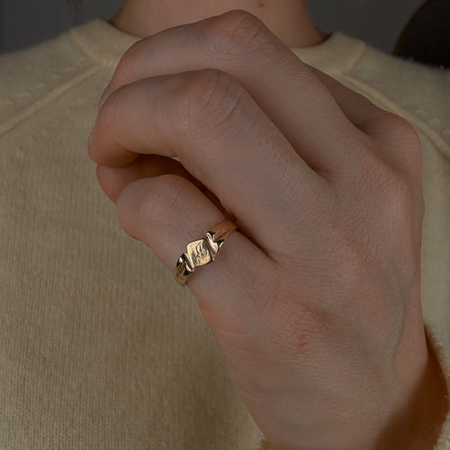 'A' Signet Ring