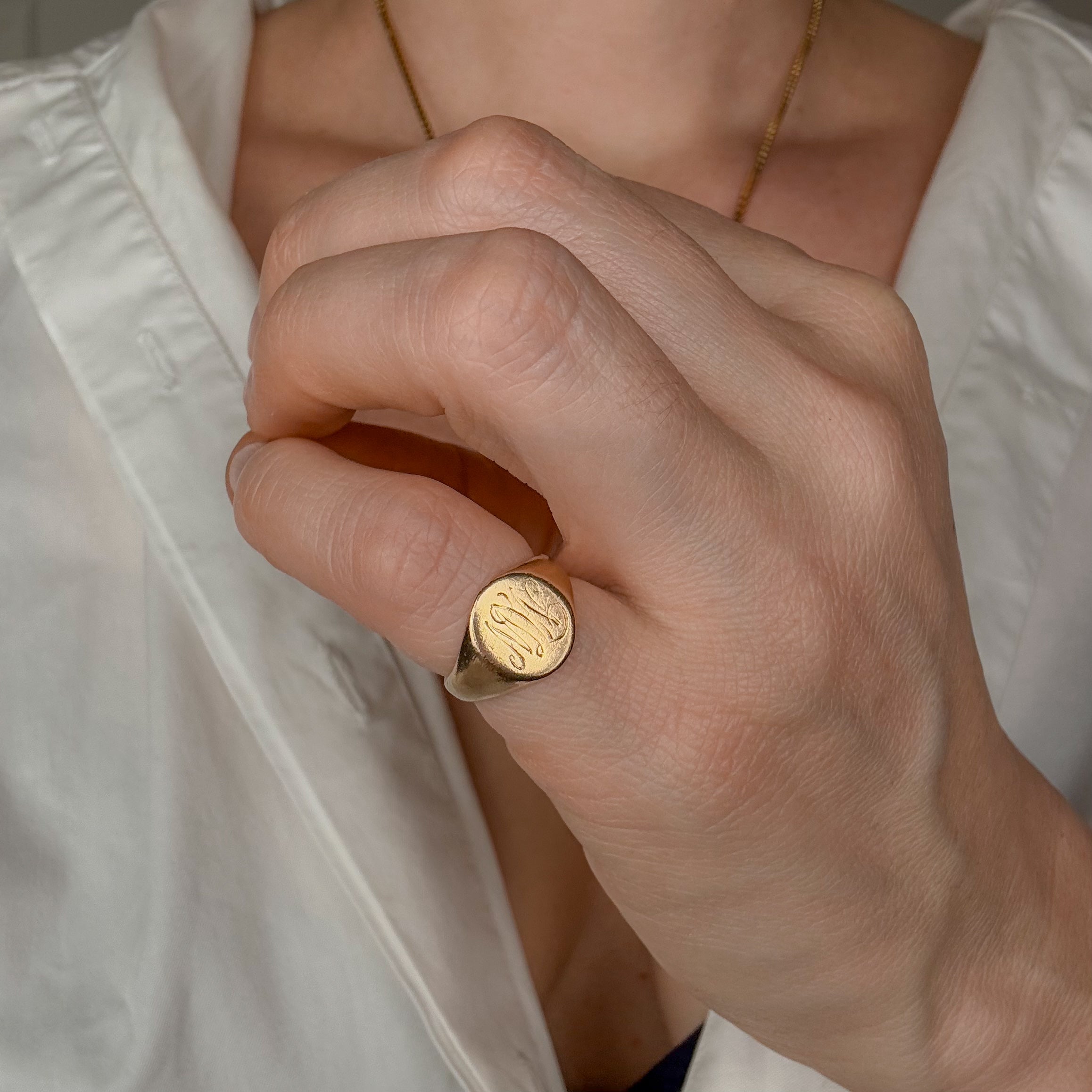 'MW' Signet Ring