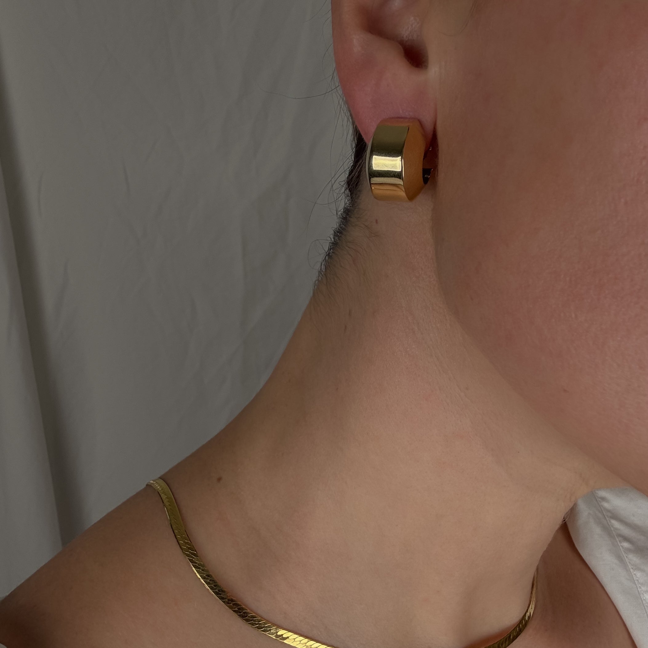 22.2 mm Chunky Gold Hoops