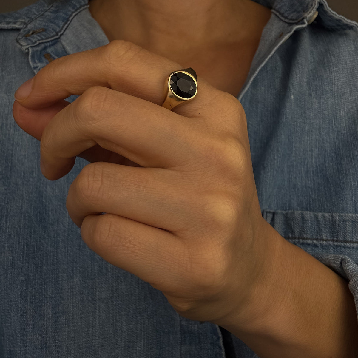 Garnet Signet Ring