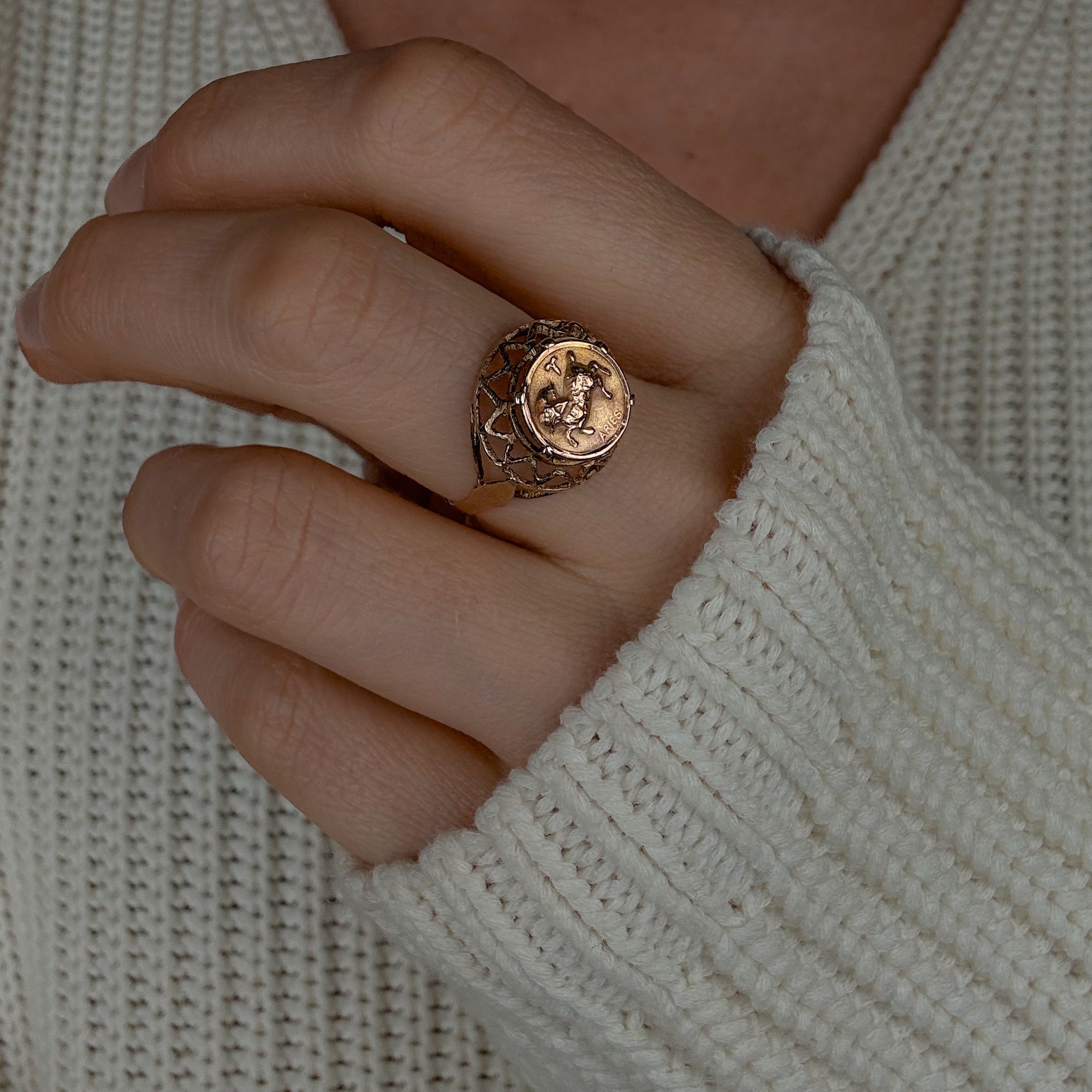 Aries Zodiac Ring