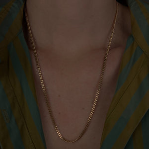 22" Thick Curb Chain Necklace