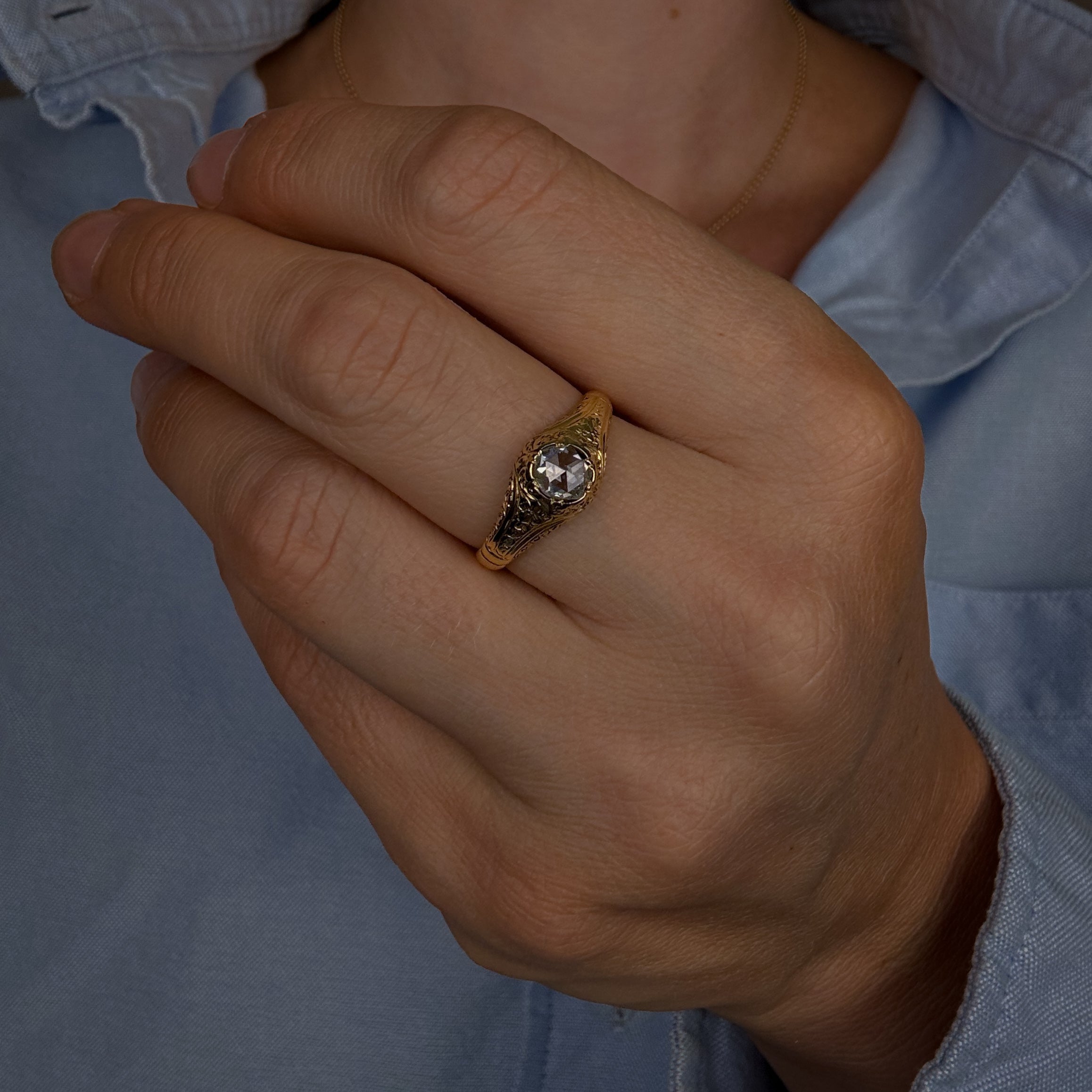 Victorian Rose-Cut Diamond Ring