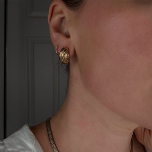 Layered Half Hoop Earrings