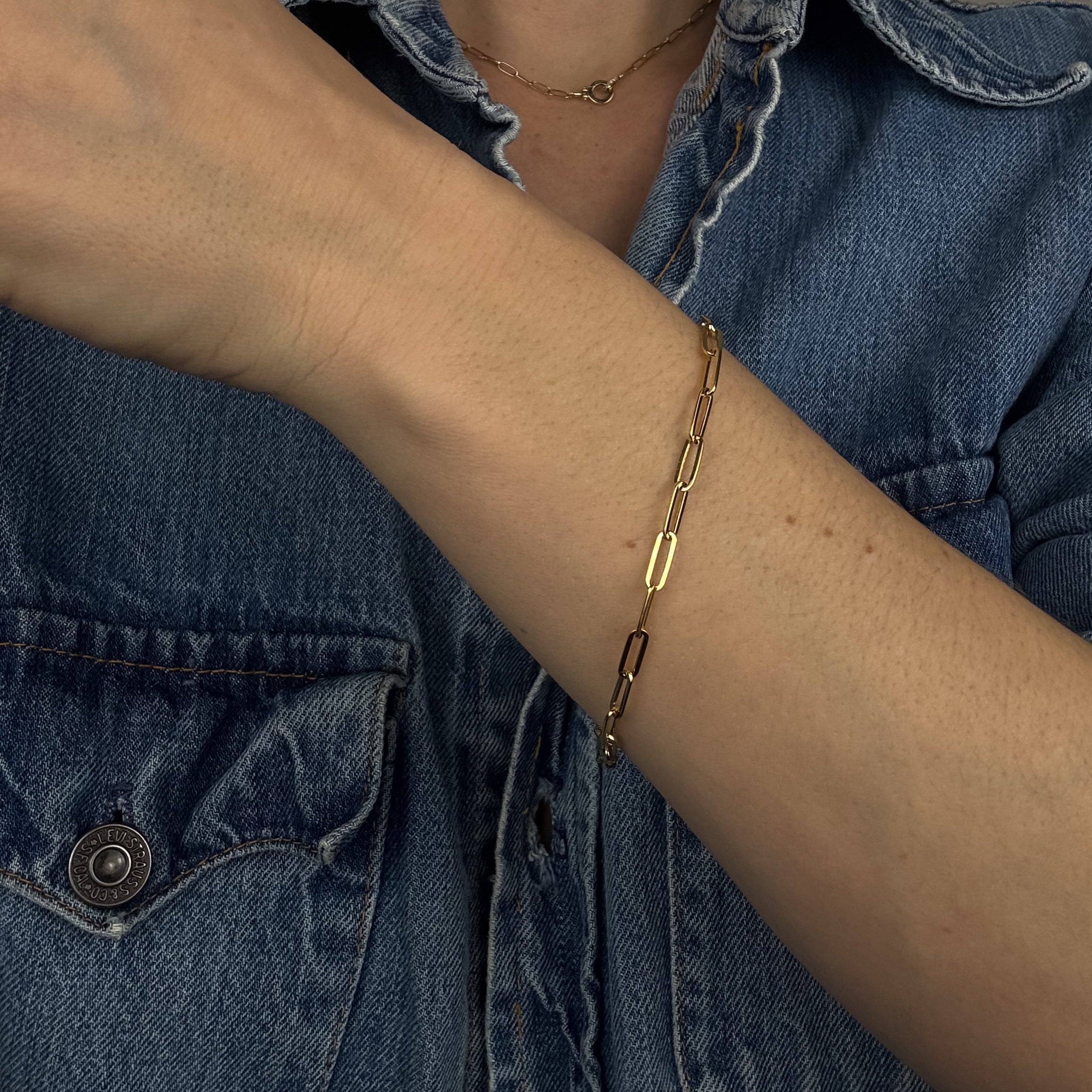 7.25" Paperclip Bracelet
