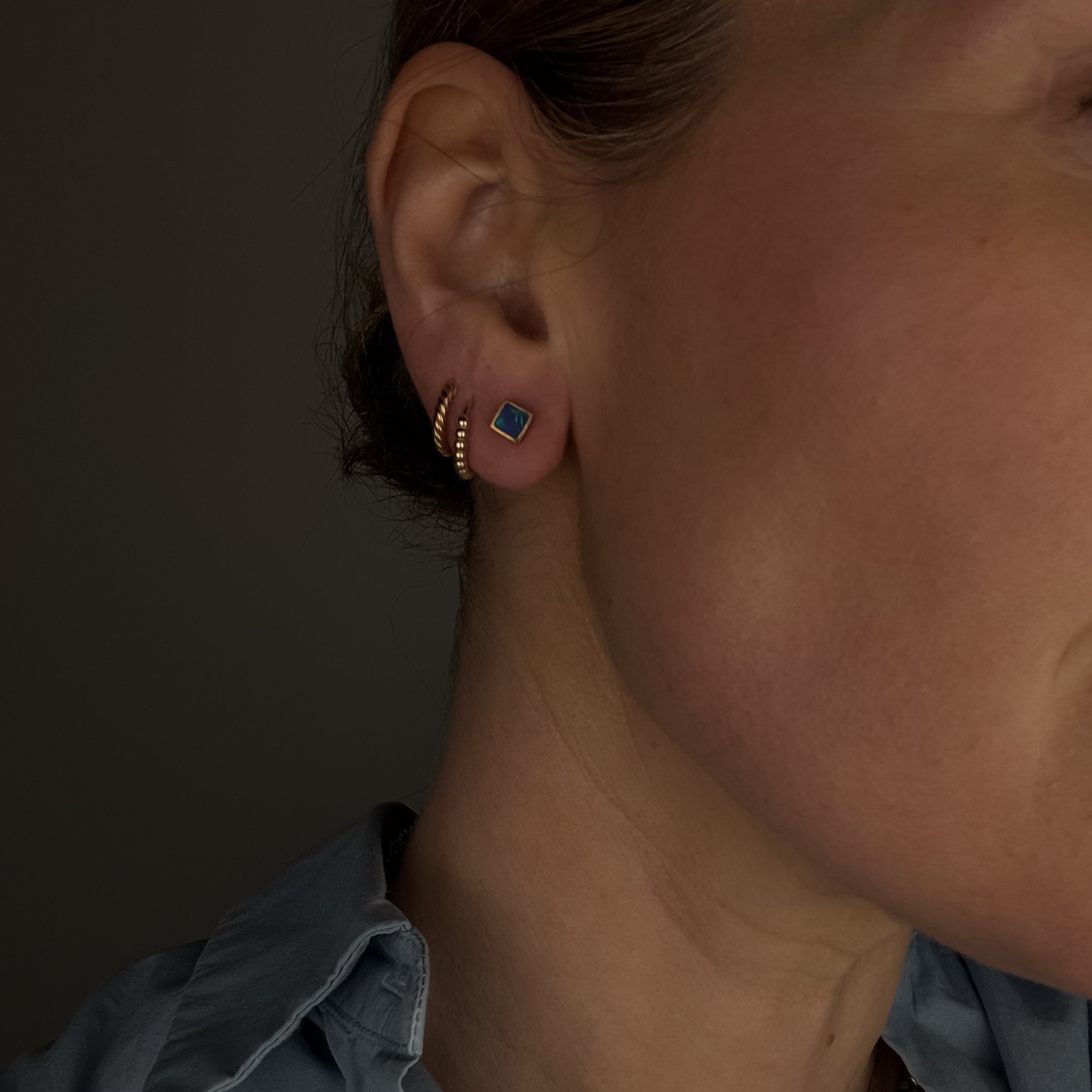 Opal Stud Earrings
