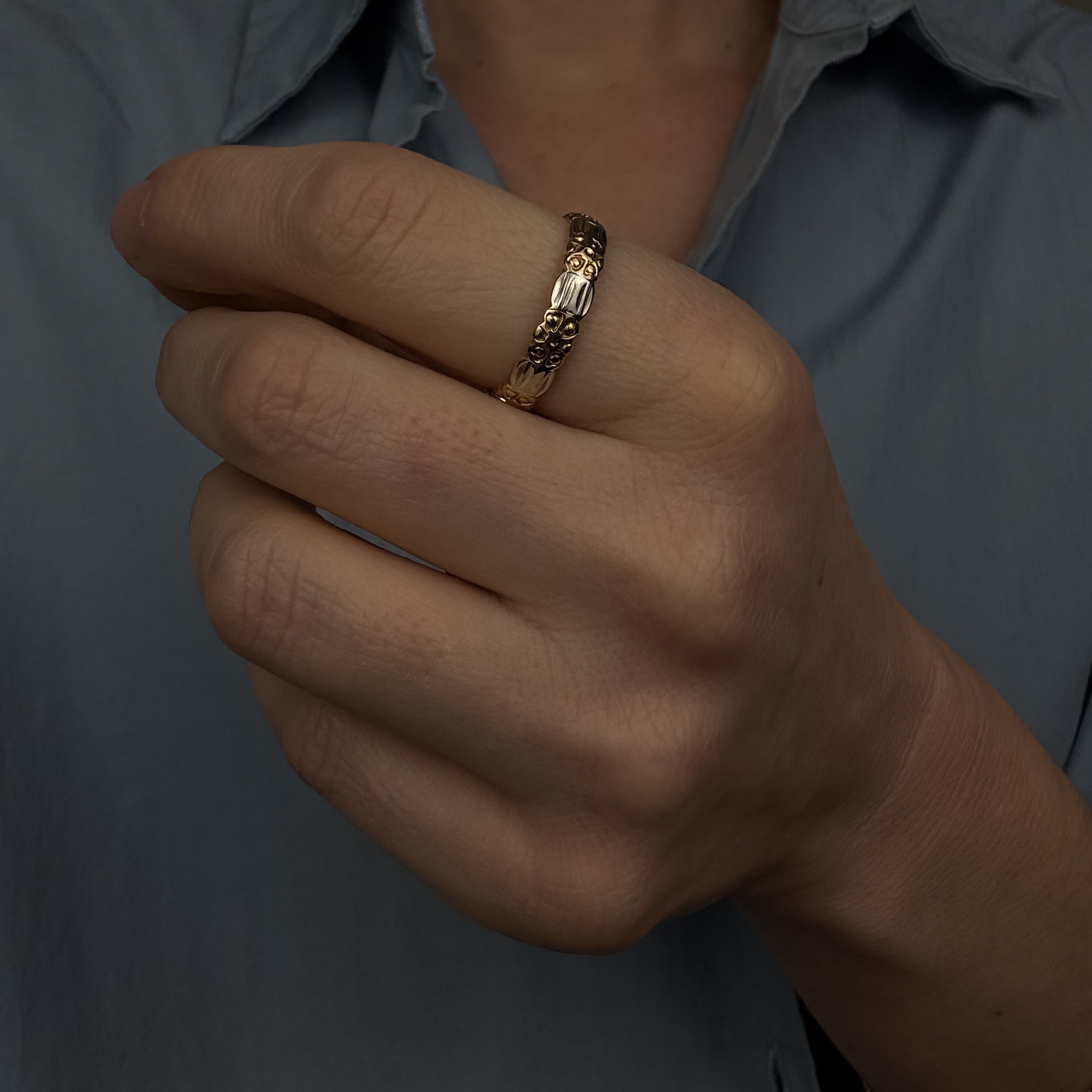 Two-toned Orange Blossom Band