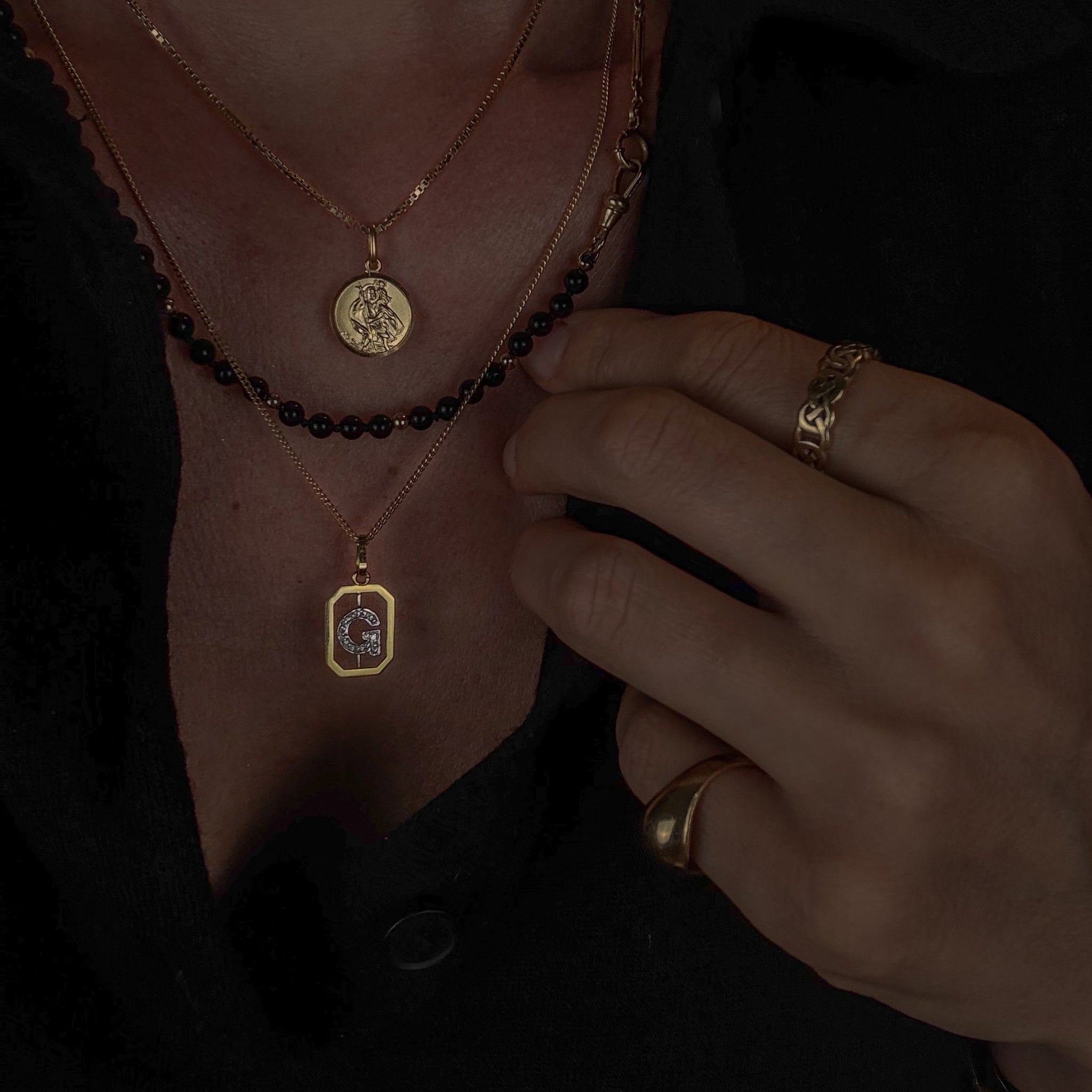 'G' Framed Charm