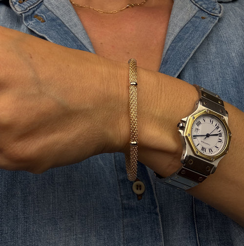 6.5" Mesh Gold Bracelet