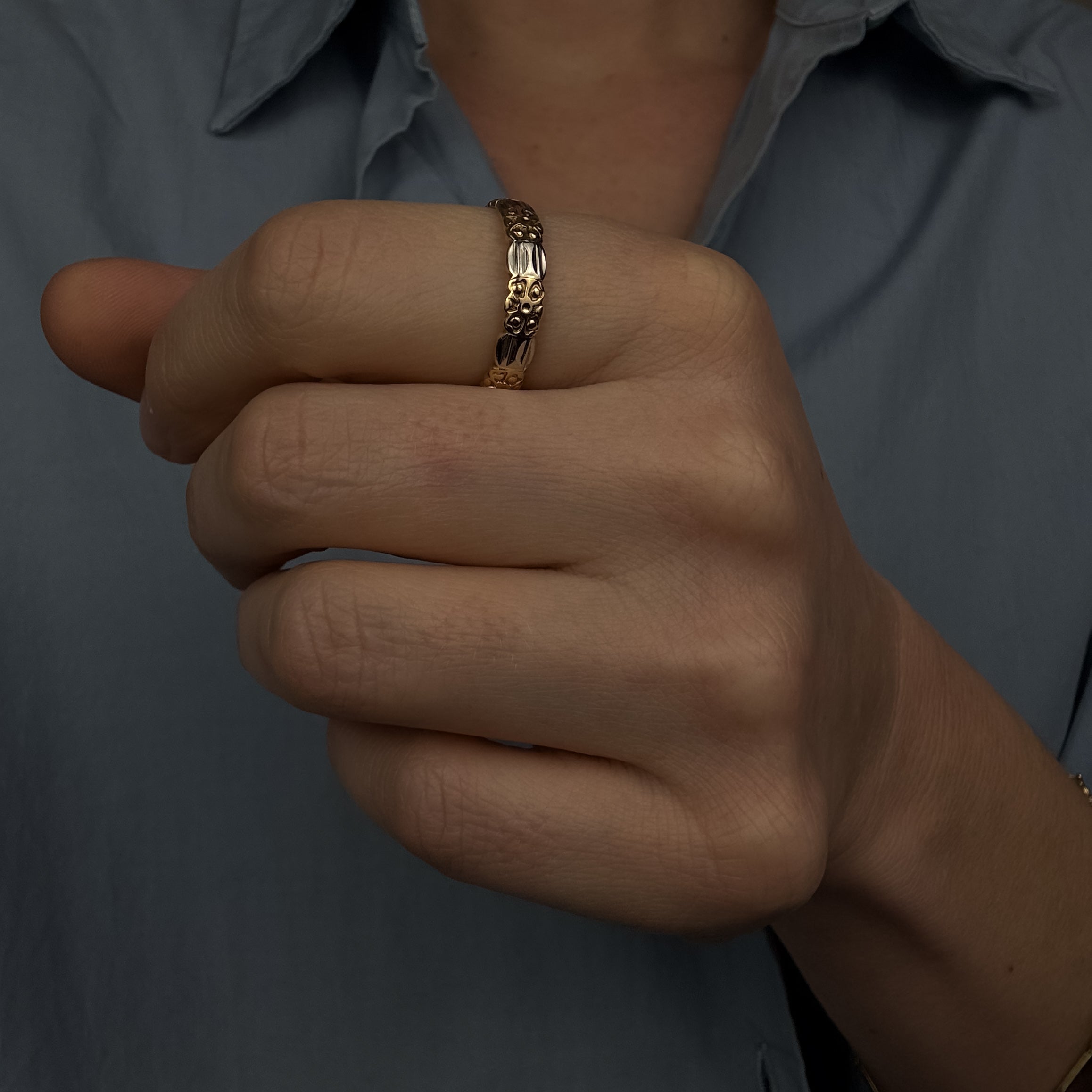 Two-toned Orange Blossom Band
