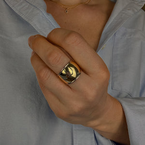 15.6mm Wide Gold Band