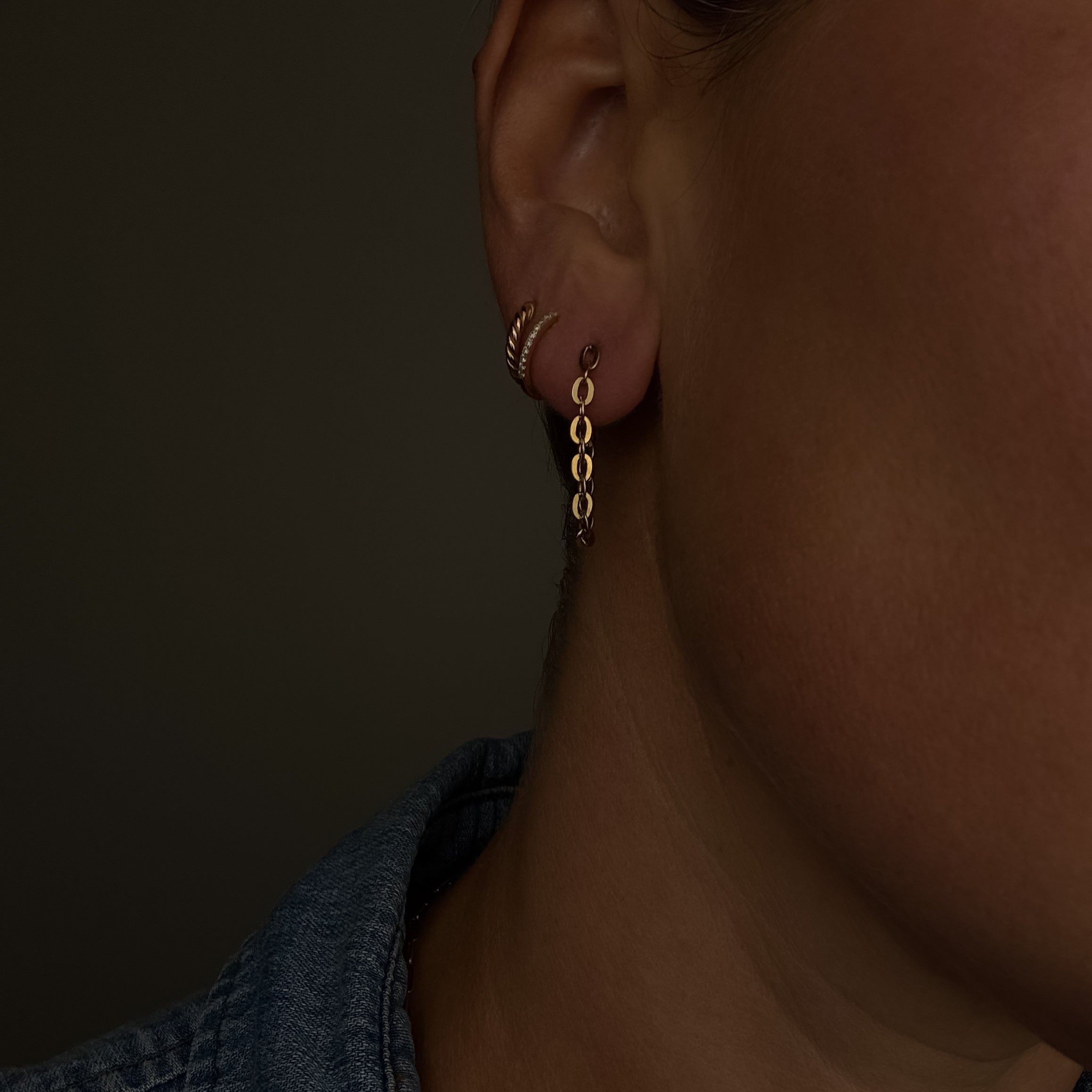Rolo Chain Hoops