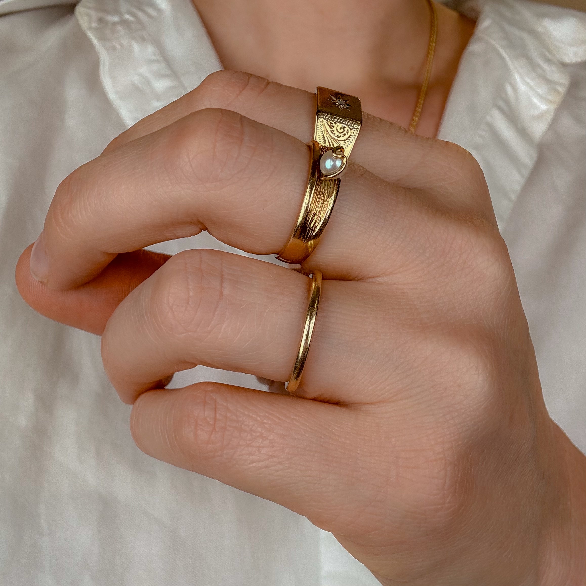 Birks Wave Pearl Band