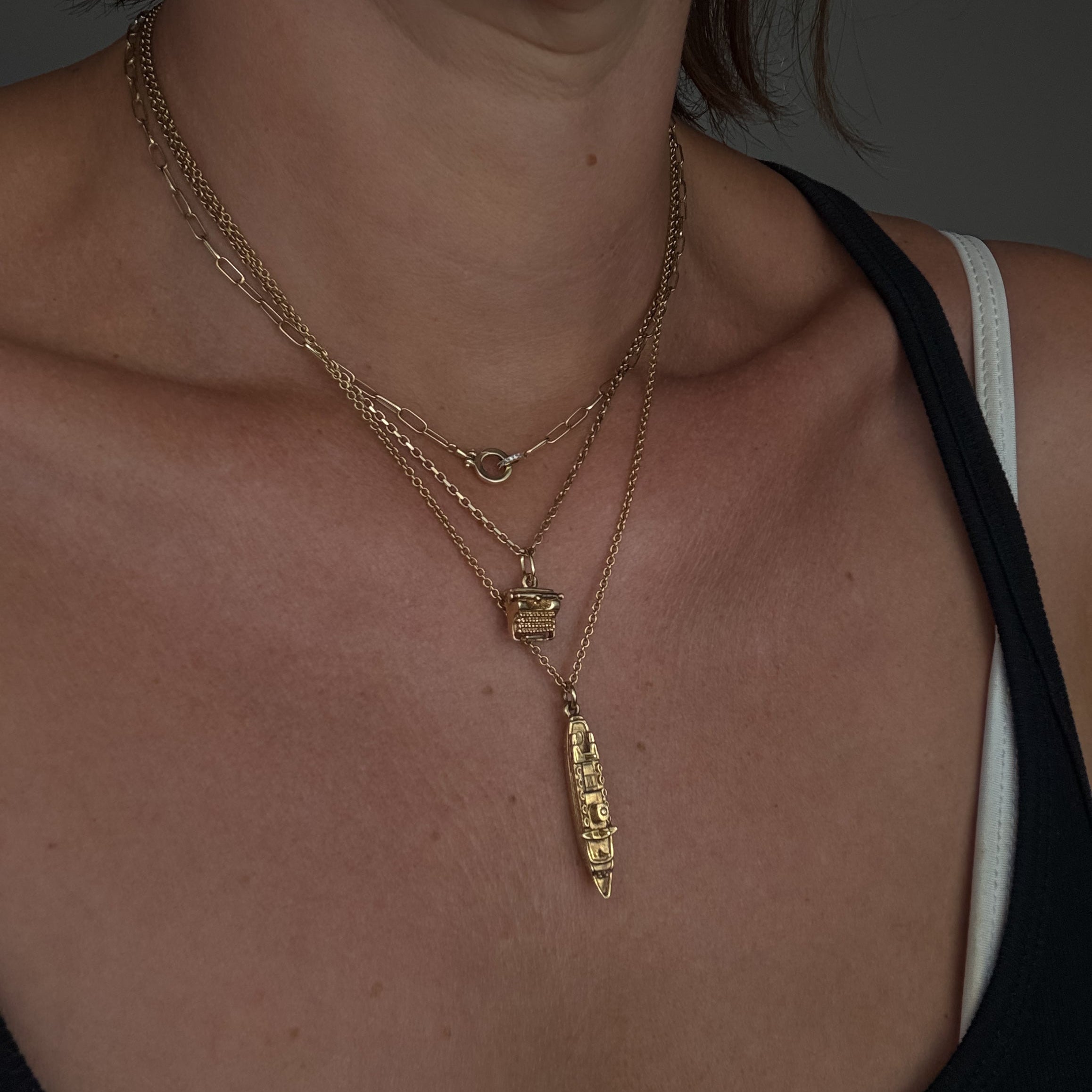 S.S. Ithaca Ocean Liner Charm