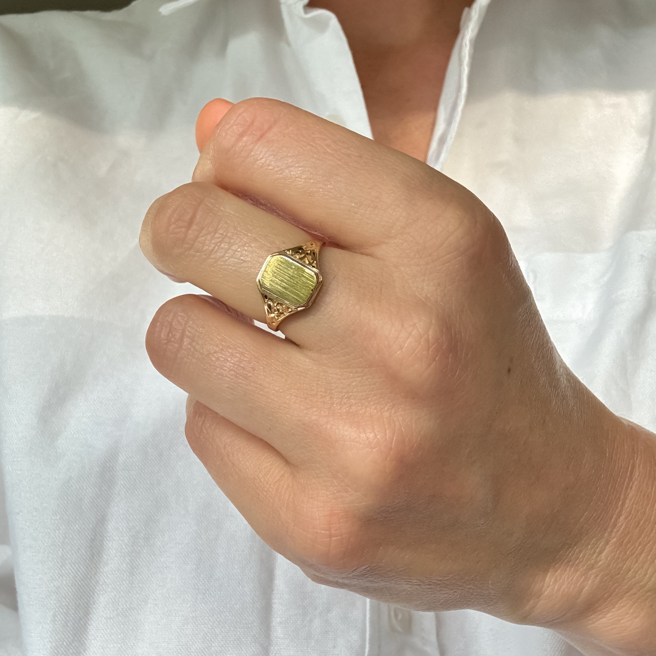 Rectangle Signet Ring
