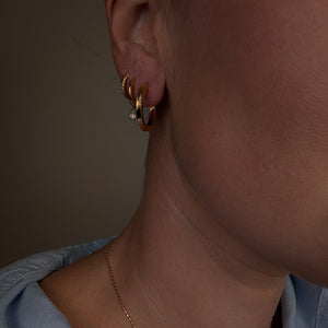 20.6mm Textured Etched Hoops