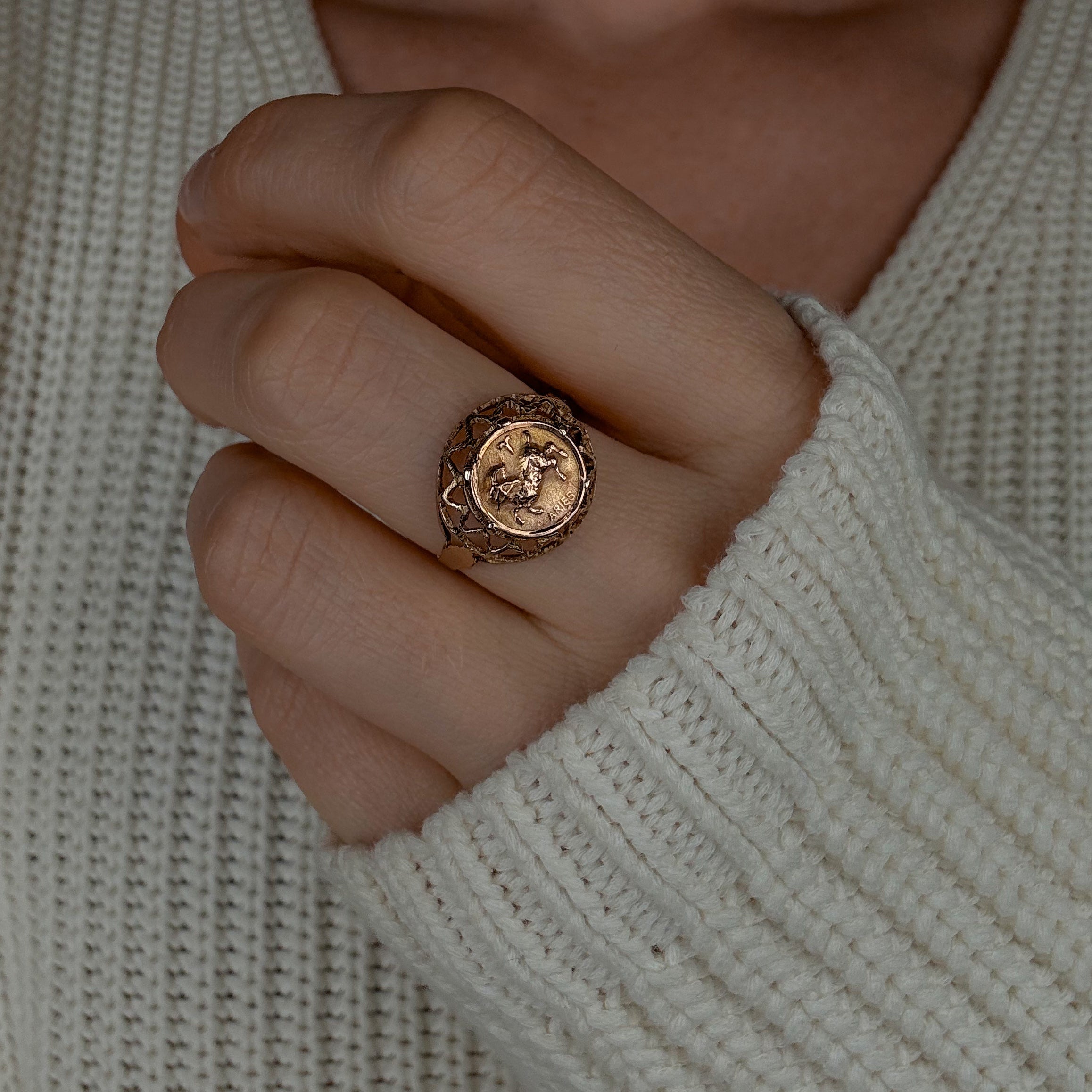 Aries Zodiac Ring