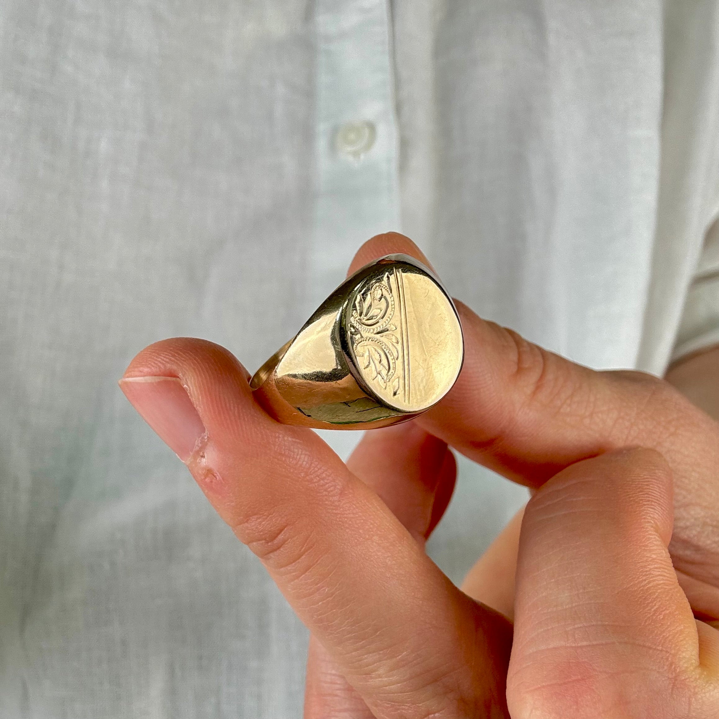 Romantic Blank Signet