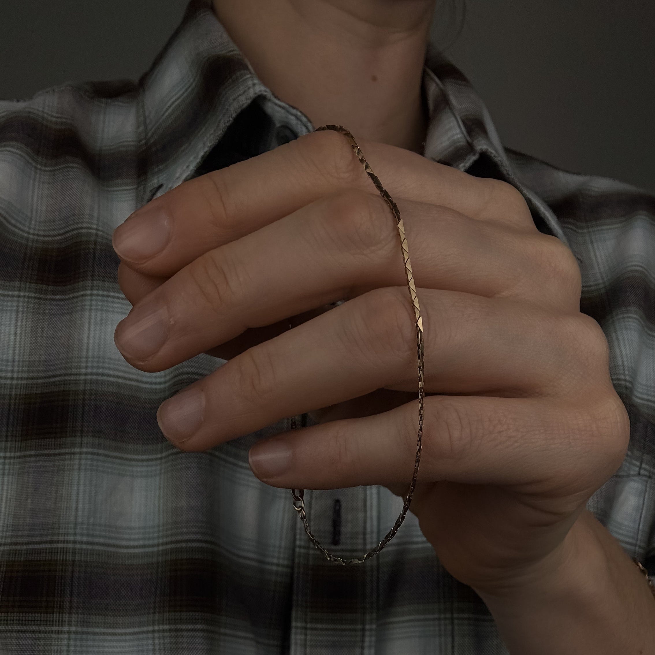 8" Diamond-Cut Cable Chain