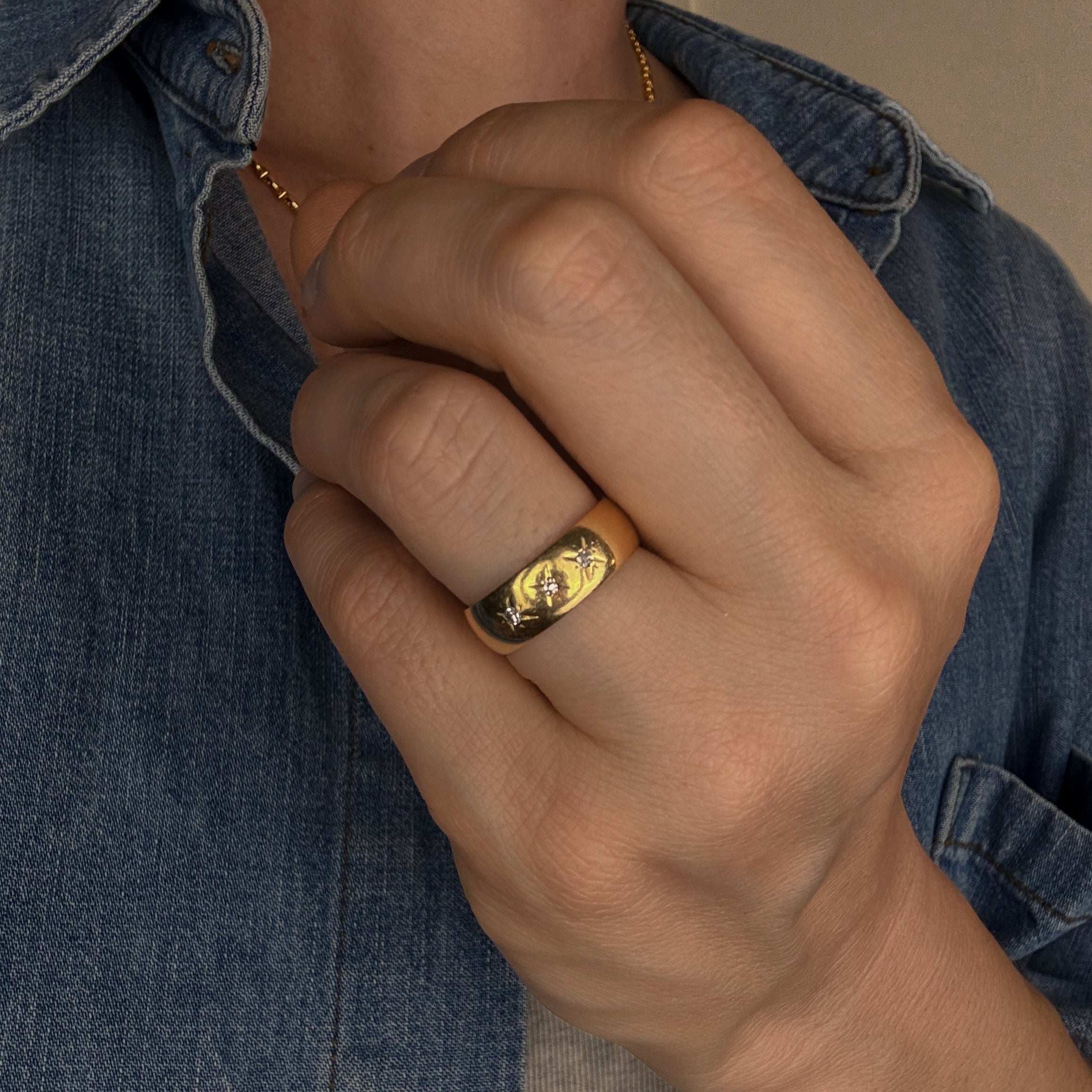 6mm Starburst Trilogy Ring