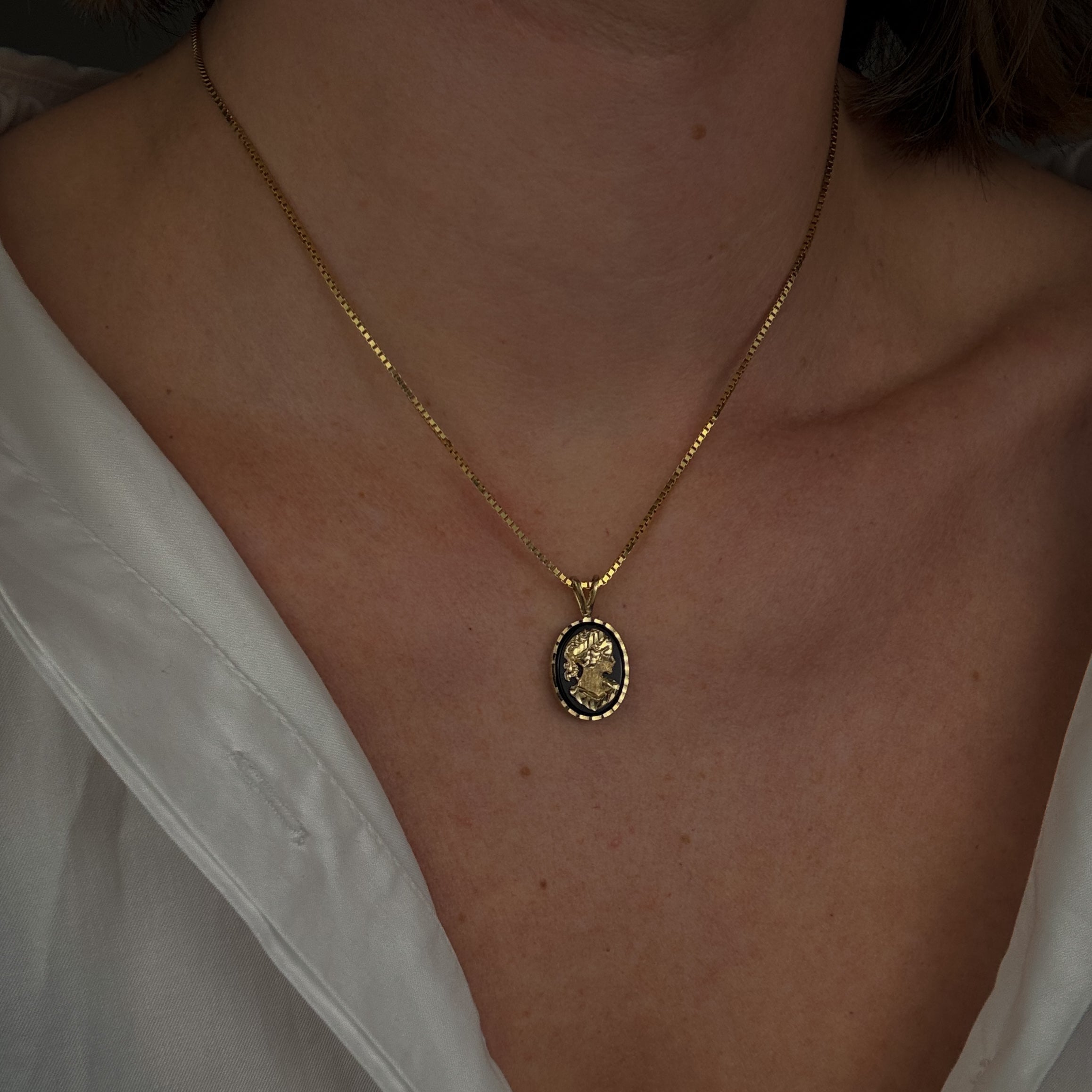 Onyx Cameo Pendant
