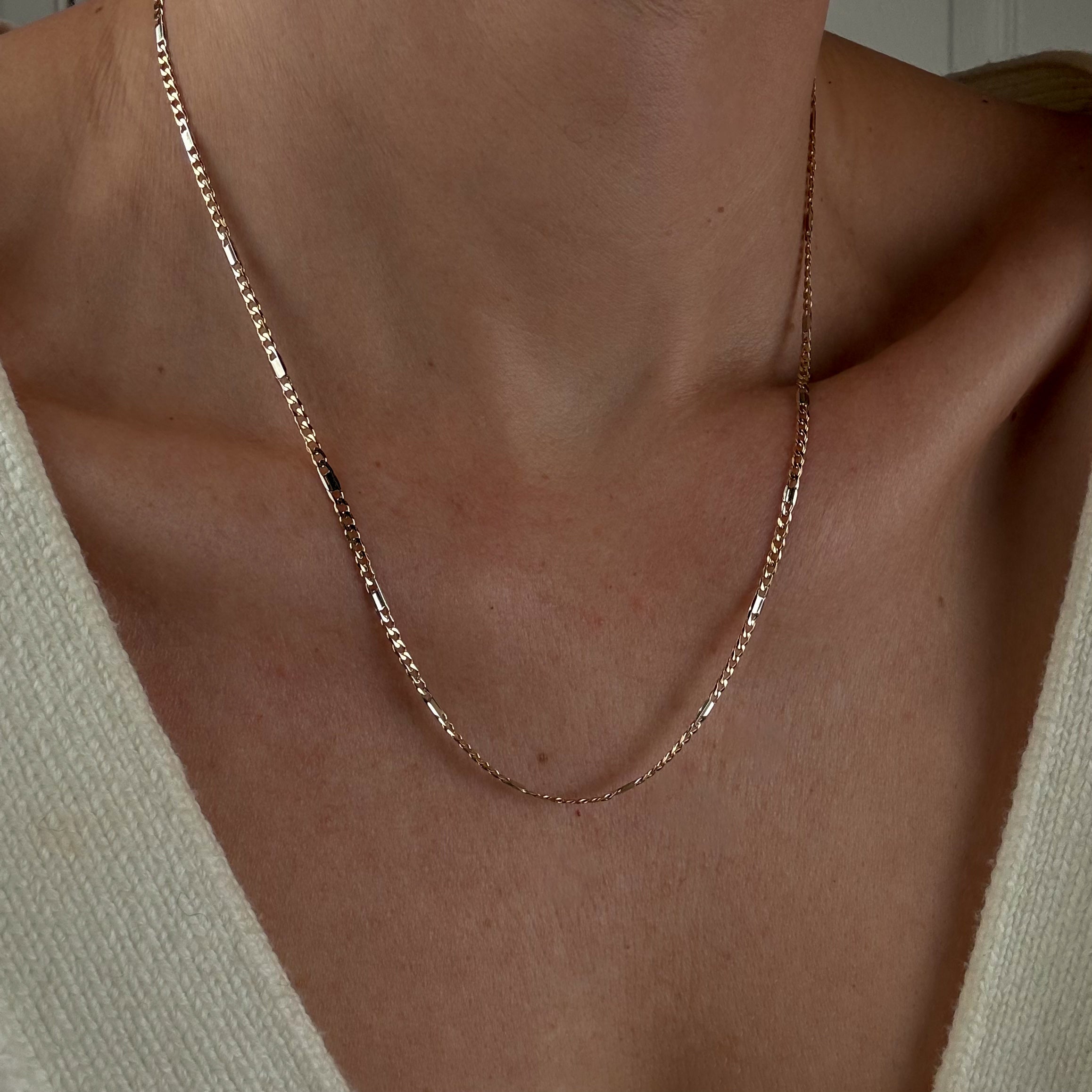 20" Figaro Chain Necklace